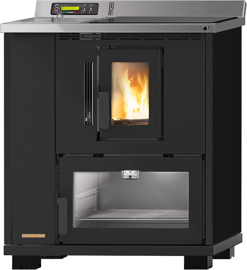 Blaze Pelletofen Küchenherd Devon, 8 kW, Dauerbrand, optional WLAN fähig