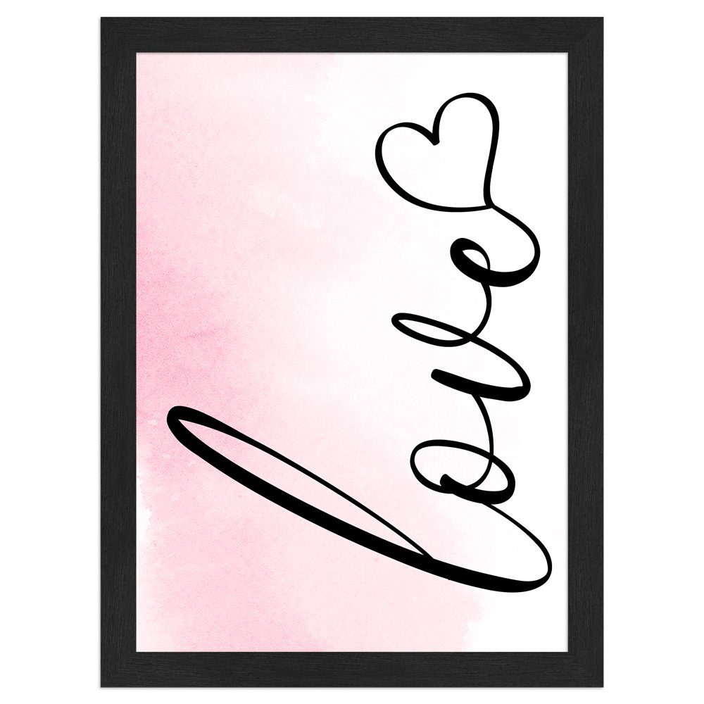 Mende Frames Bild mit Rahmen »Love«, Poster mit Spruch online kaufen OTTO