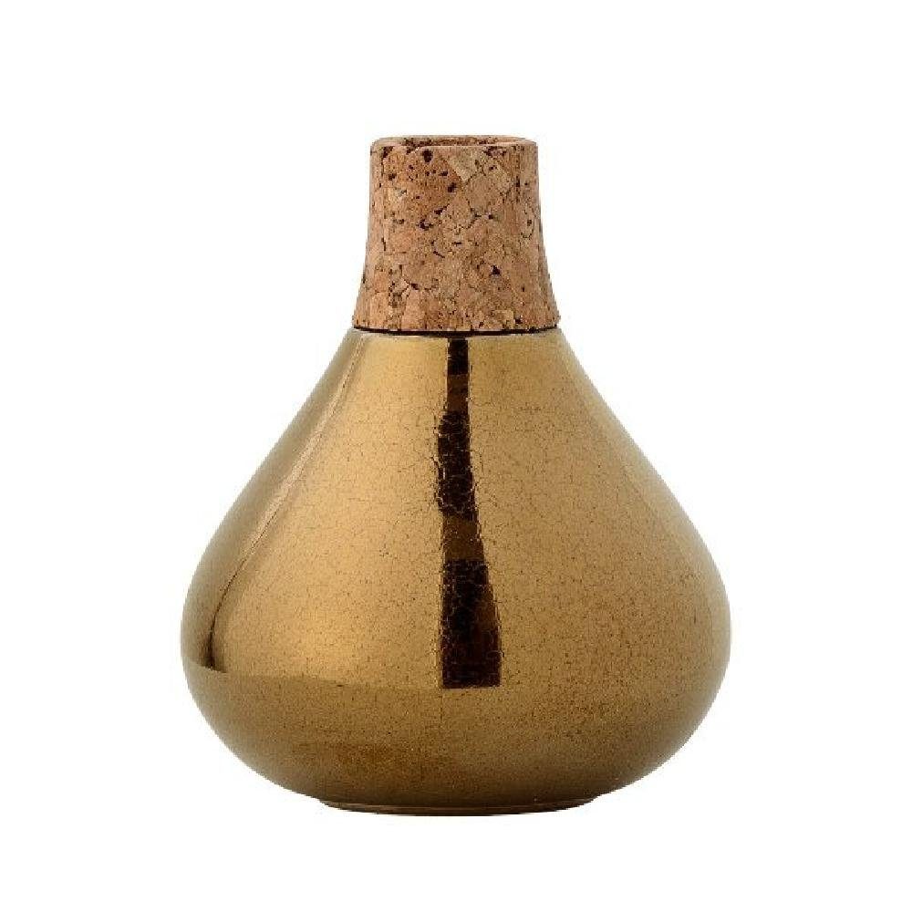 Bloomingville Dekovase Vase Kork Gold (10x12 cm)