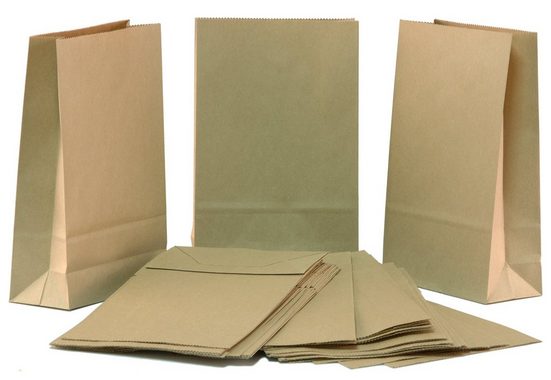 BigDean Kraftpapier »Papiertüten 25er Pack 21,5cm x 13,5cm DIY für Hochzeit, Geburtstag, Geschenke & Weihnachten«