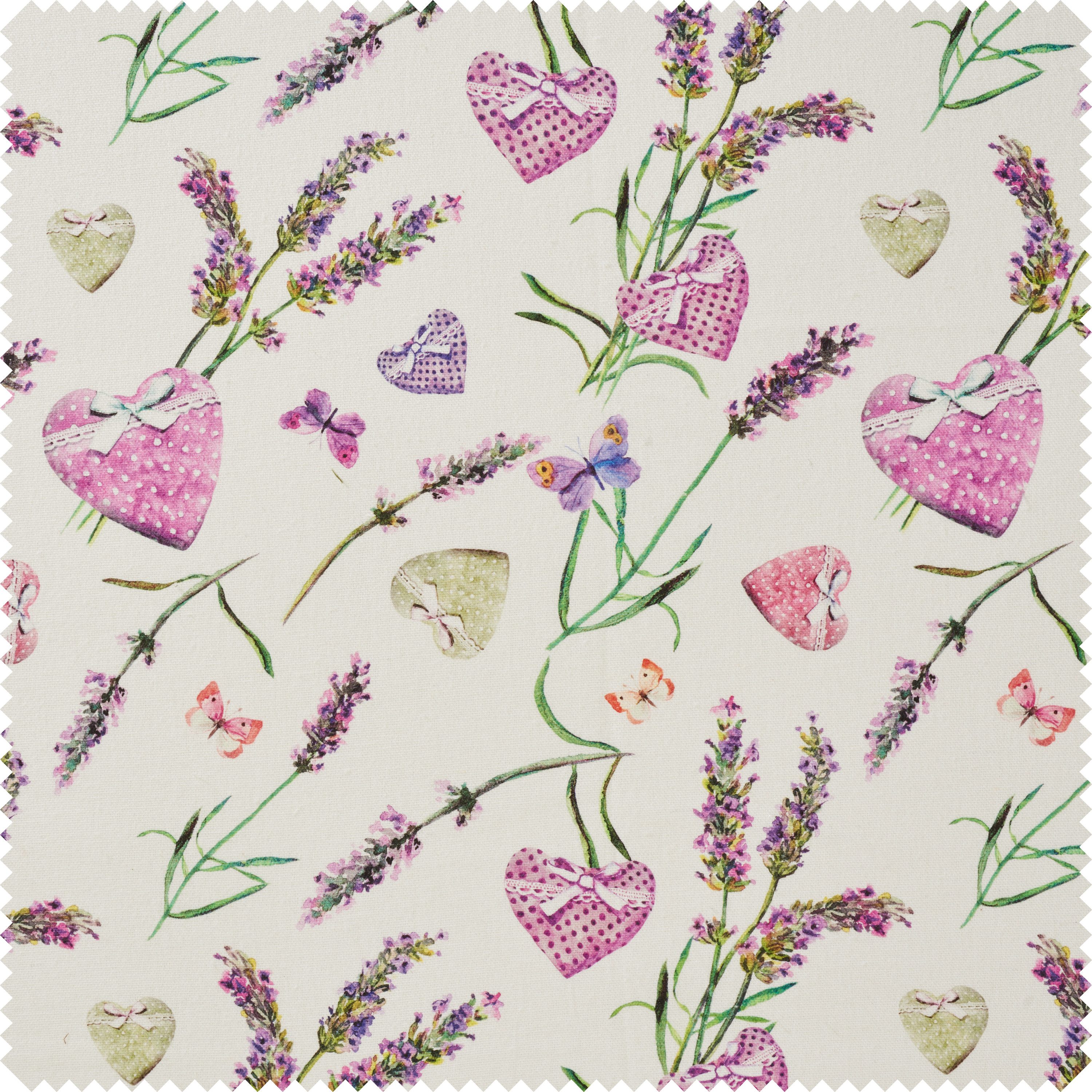 Globaltex Stoff Lavanda, 140 cm breit, Meterware