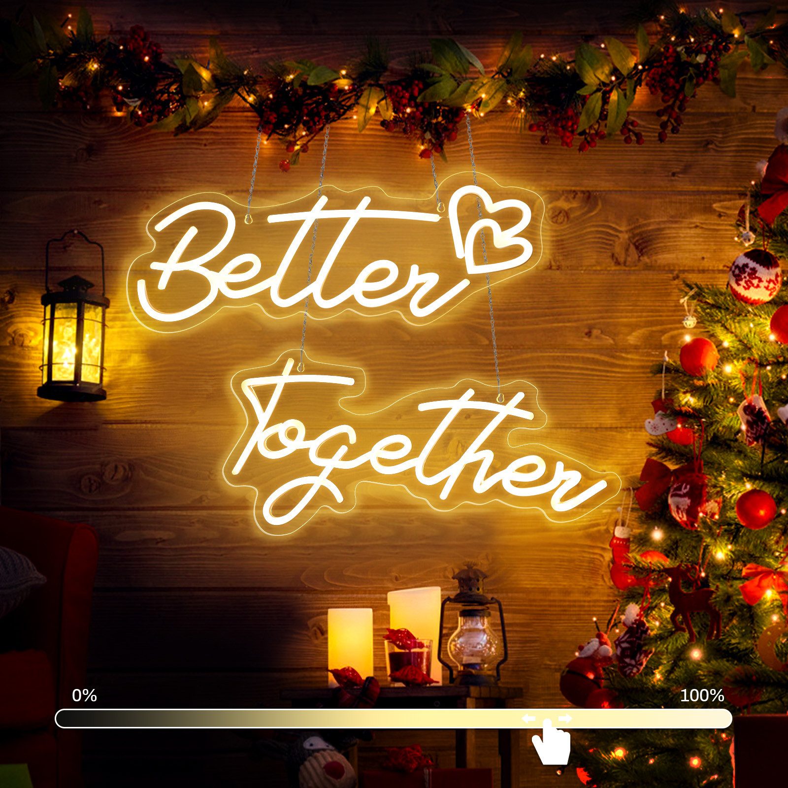 MUPOO Dekolicht LED Dekolicht,Better Together Neonschilder,Dimmbar,Zwei-Pac günstig online kaufen