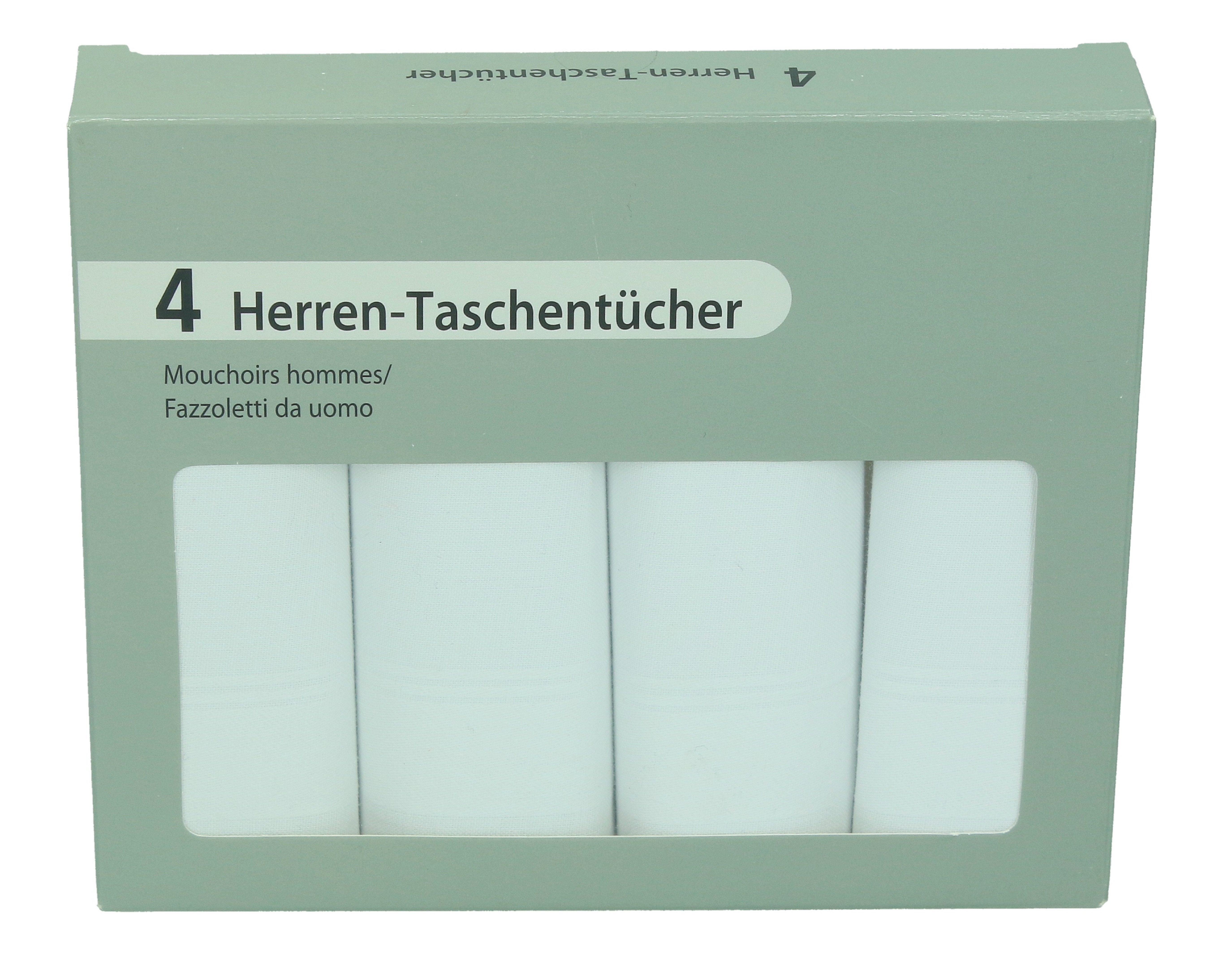 Betz Taschentuch 4 Stück Herren Stoff Taschentücher in der Geschenkbox 100% Baumwolle, (4-St)