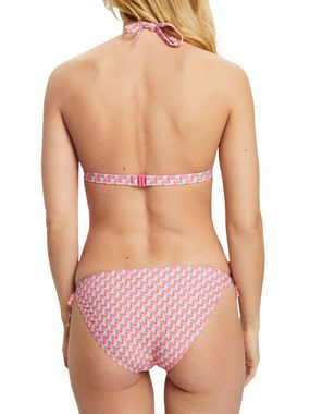 Esprit Triangel-Bikini-Top Wattiertes Neckholder-Bikinitop mit Geo-Print