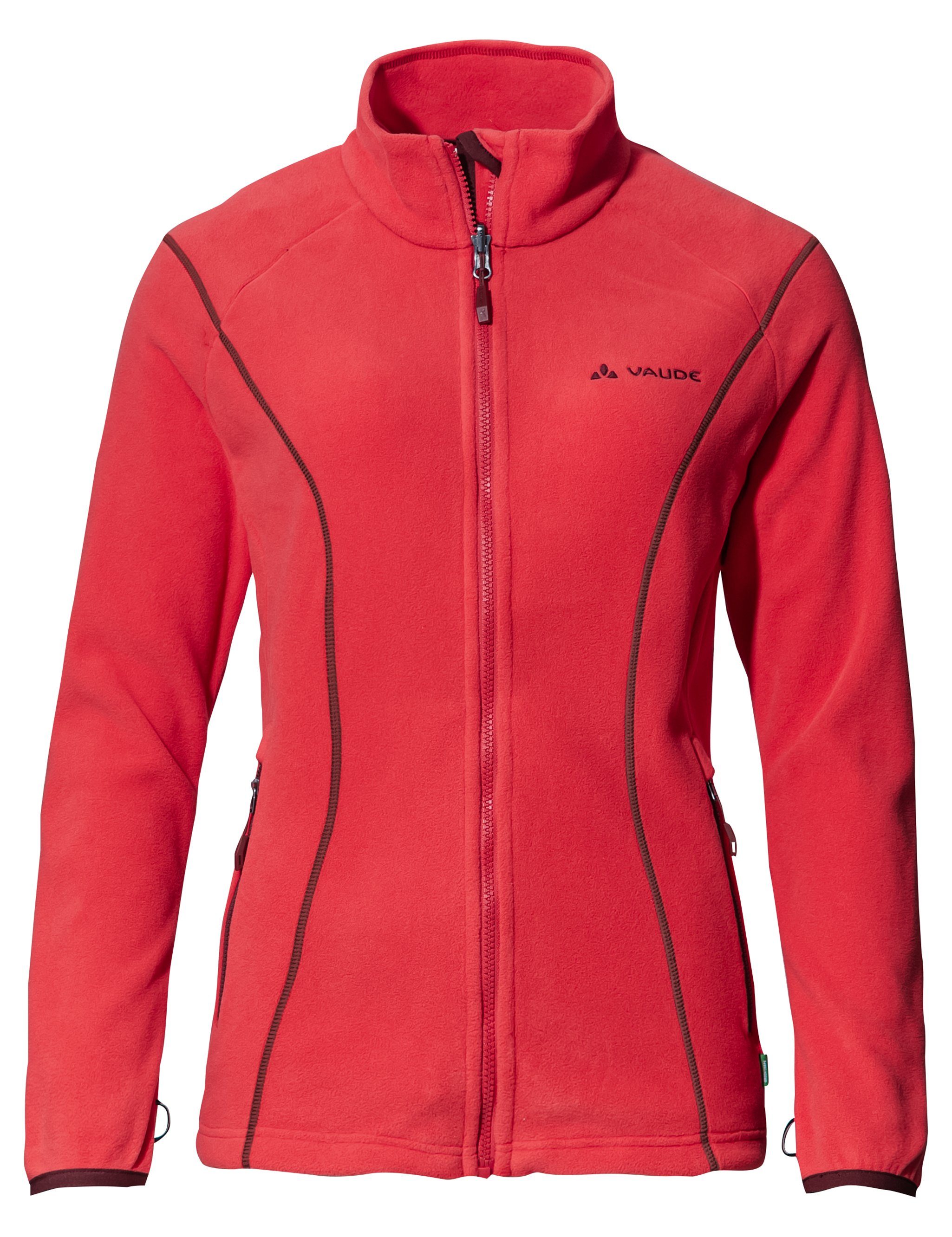 VAUDE Outdoorjacke Women's Rosemoor Fleece Jacket II (1-St) Klimaneutral kompensiert flame
