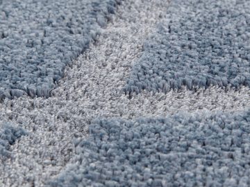 Teppich Lunel, ELLE DECORATION, rechteckig, Höhe: 17 mm, Dichtgewebt, Geometrisches Muster, Hoch-Tief Struktur, Scandi Look