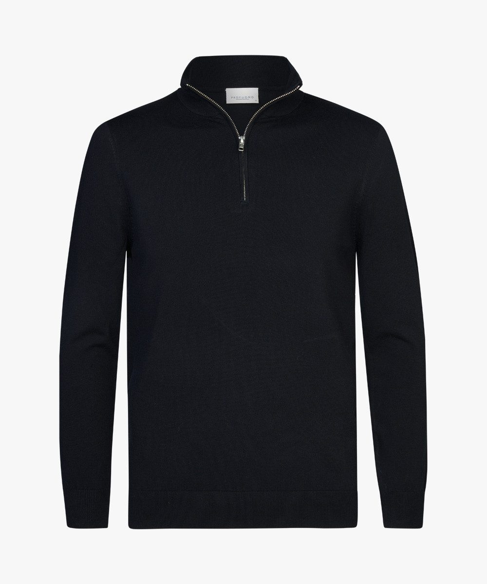 Profuomo Troyer PULLOVER HALFZIP NAVY