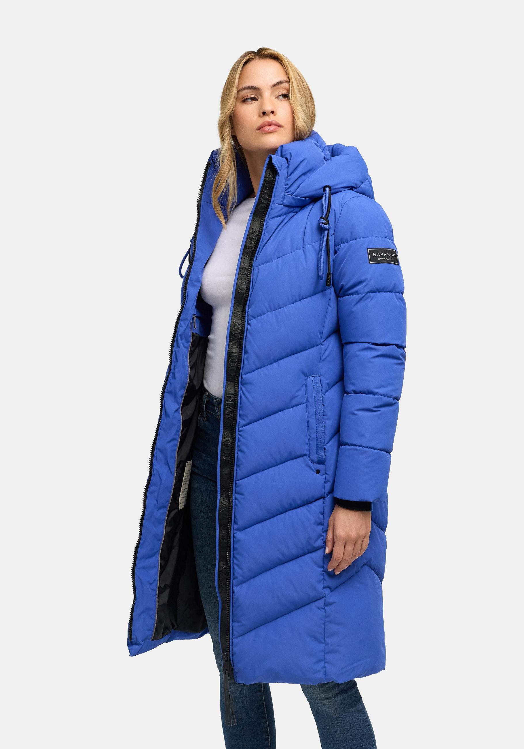 Navahoo Steppmantel Sahnekatzii XIV Schicker Wintermantel mit kuschlig warm wattiertem Kragen