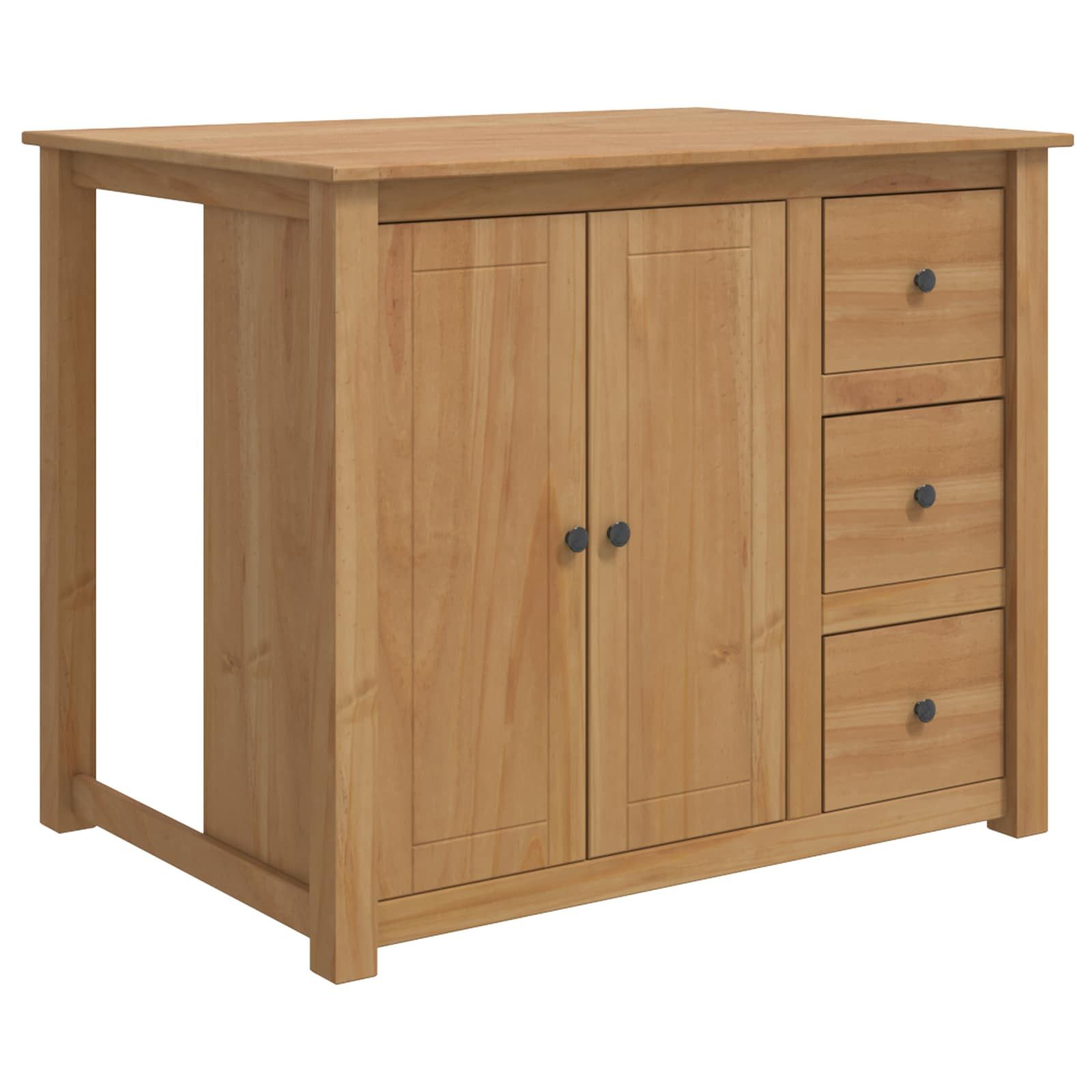 vidaXL Kücheninsel Kücheninsel Set 2 Stk. PANAMA Honigwachs 112 x 77 x 90 cm