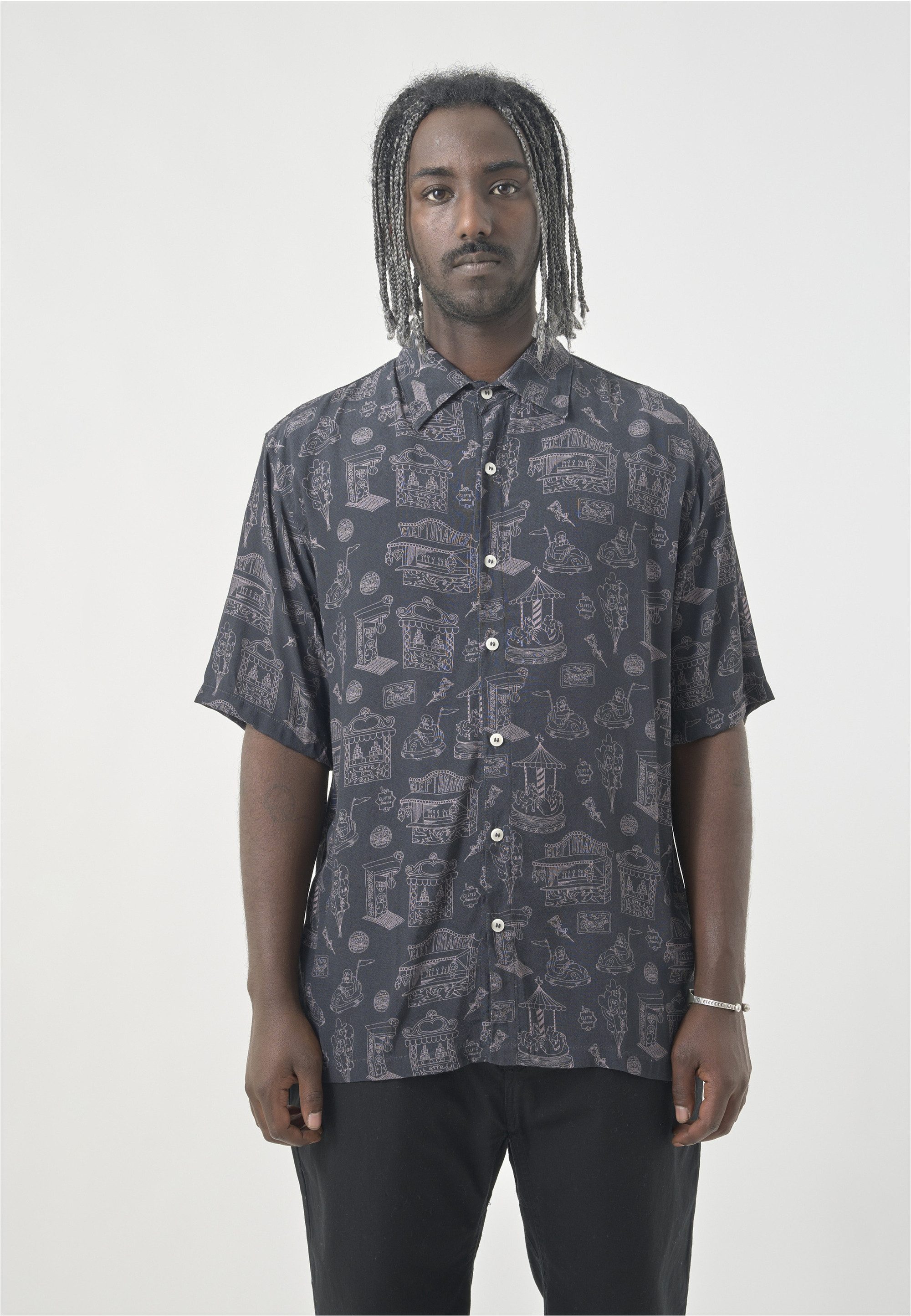 Cleptomanicx Kurzarmhemd Shirt S/S DOM Locker geschnitten