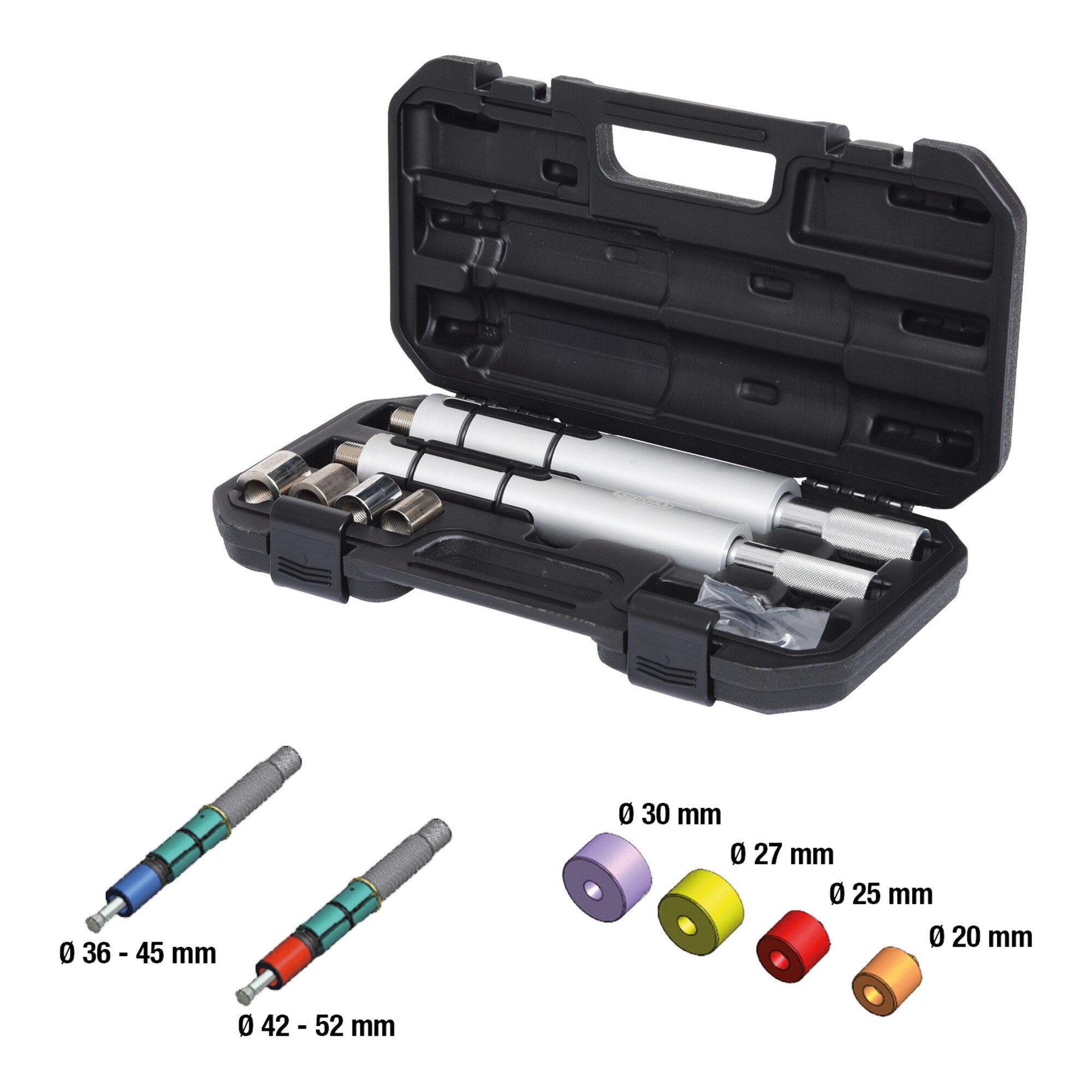 KS Tools CEE-Kupplung KS Tools NKW Universal-Kupplungs-Zentrier-Werkzeug-Satz, 6-tlg.
