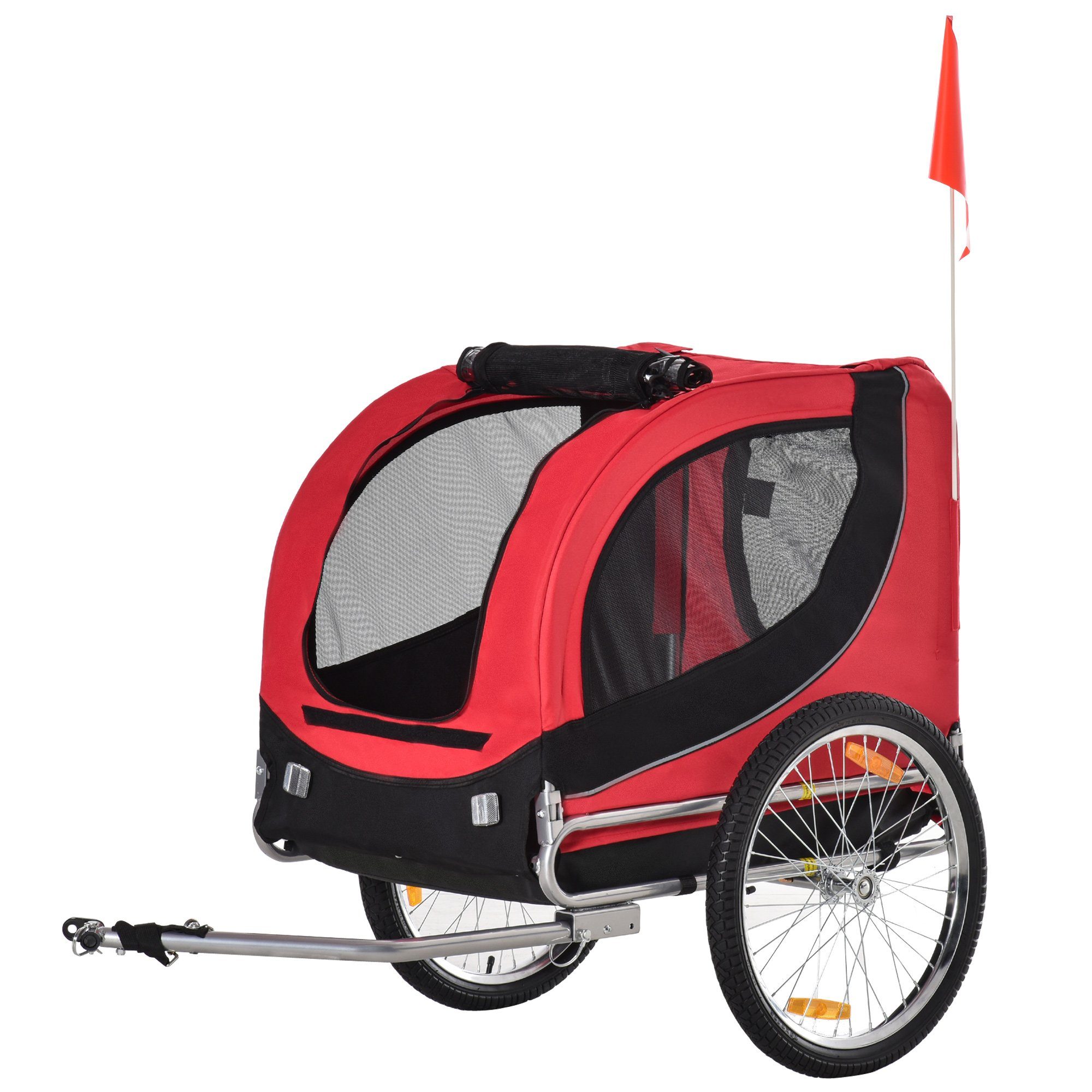 PawHut Bicycle Dog Trailer Bicycle Trailer for Dogs