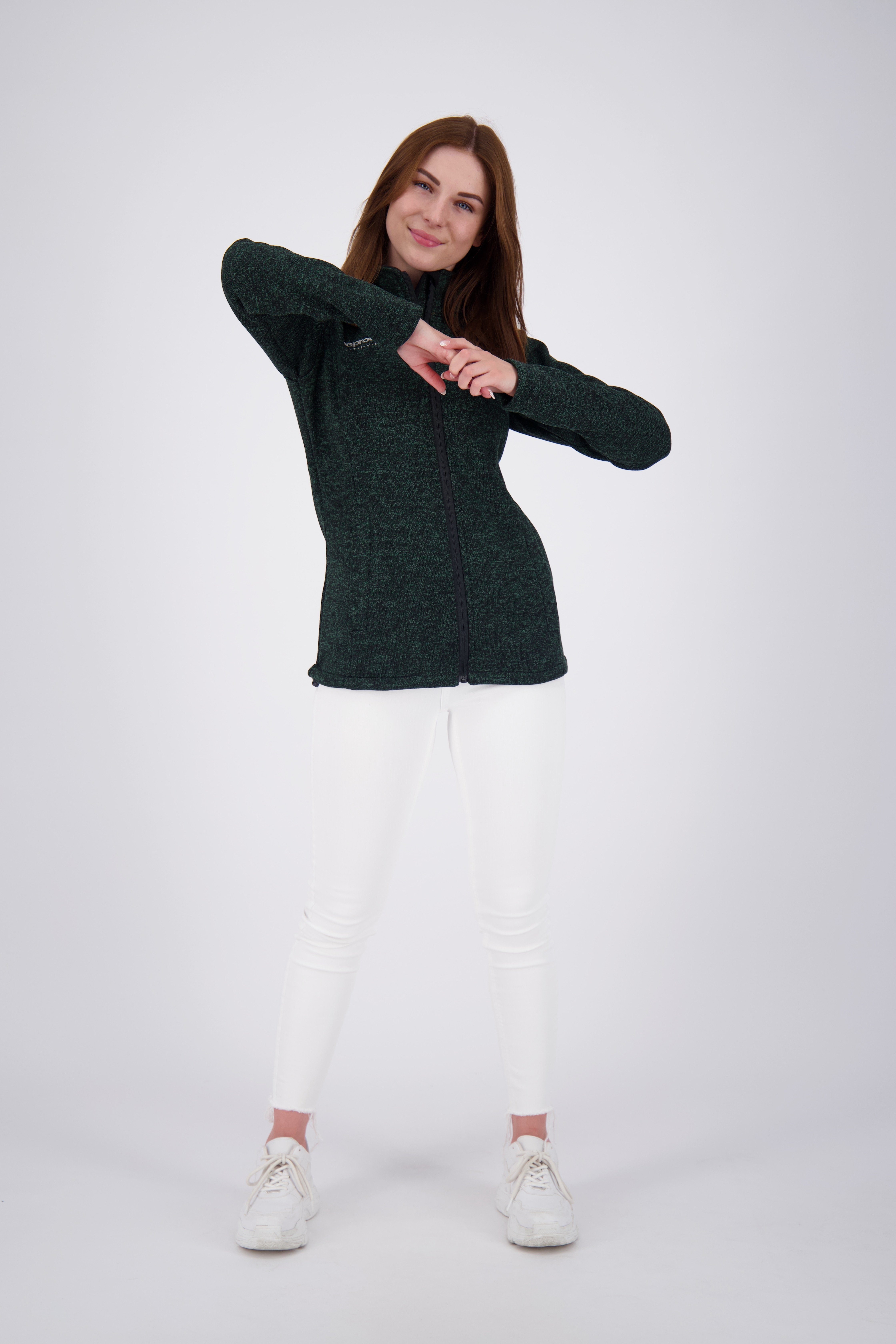 DEPROC Active Strickfleecejacke ELKFORD WOMEN NEW CS auch in Großen Größen erhältlich