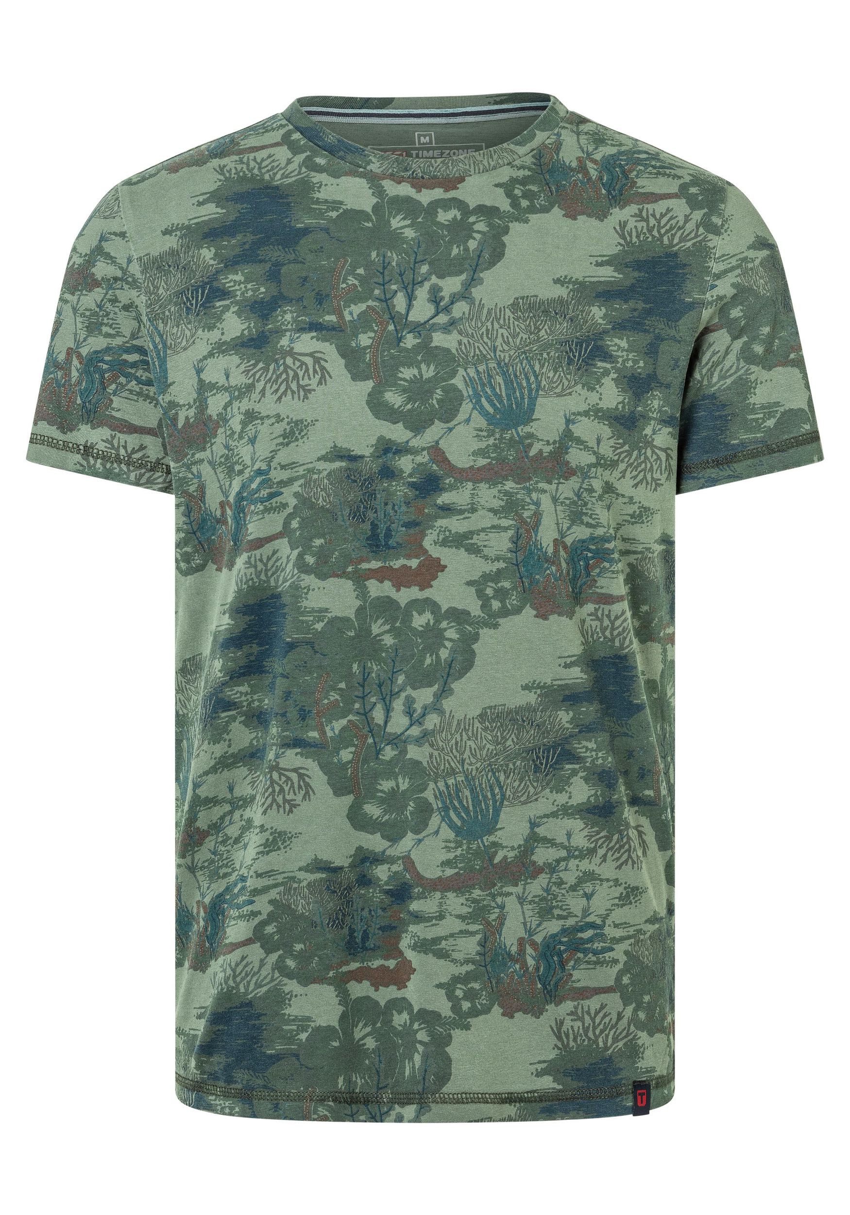TIMEZONE T-Shirt Designer mit Vintage Wald- und Unterwassermotiv Vintage Pr günstig online kaufen