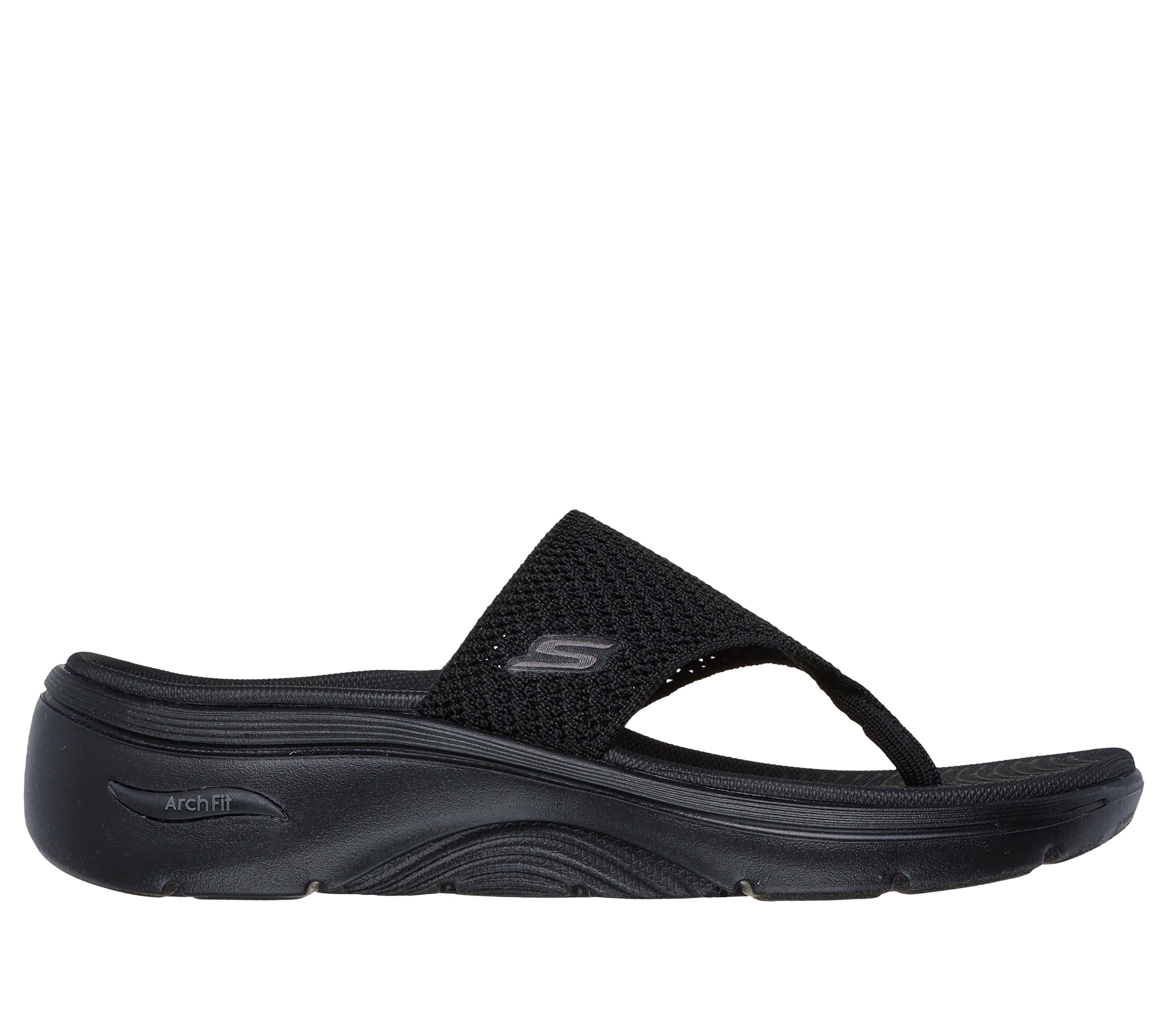 Skechers GO WALK ARCH FIT 2.0 SANDAL-CARRIE Zehentrenner Sommerschuh, Strandschuh, Badeschuh mit Arch Fit