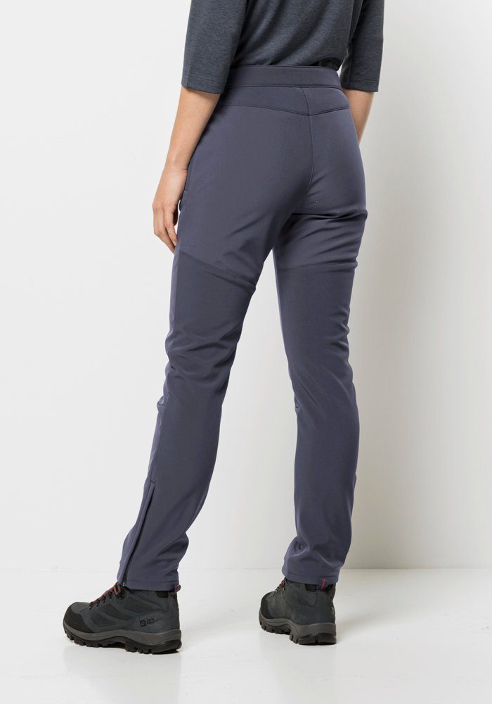 Jack Wolfskin Softshellhose STOLLBERG PANTS W, Reißverschluss am