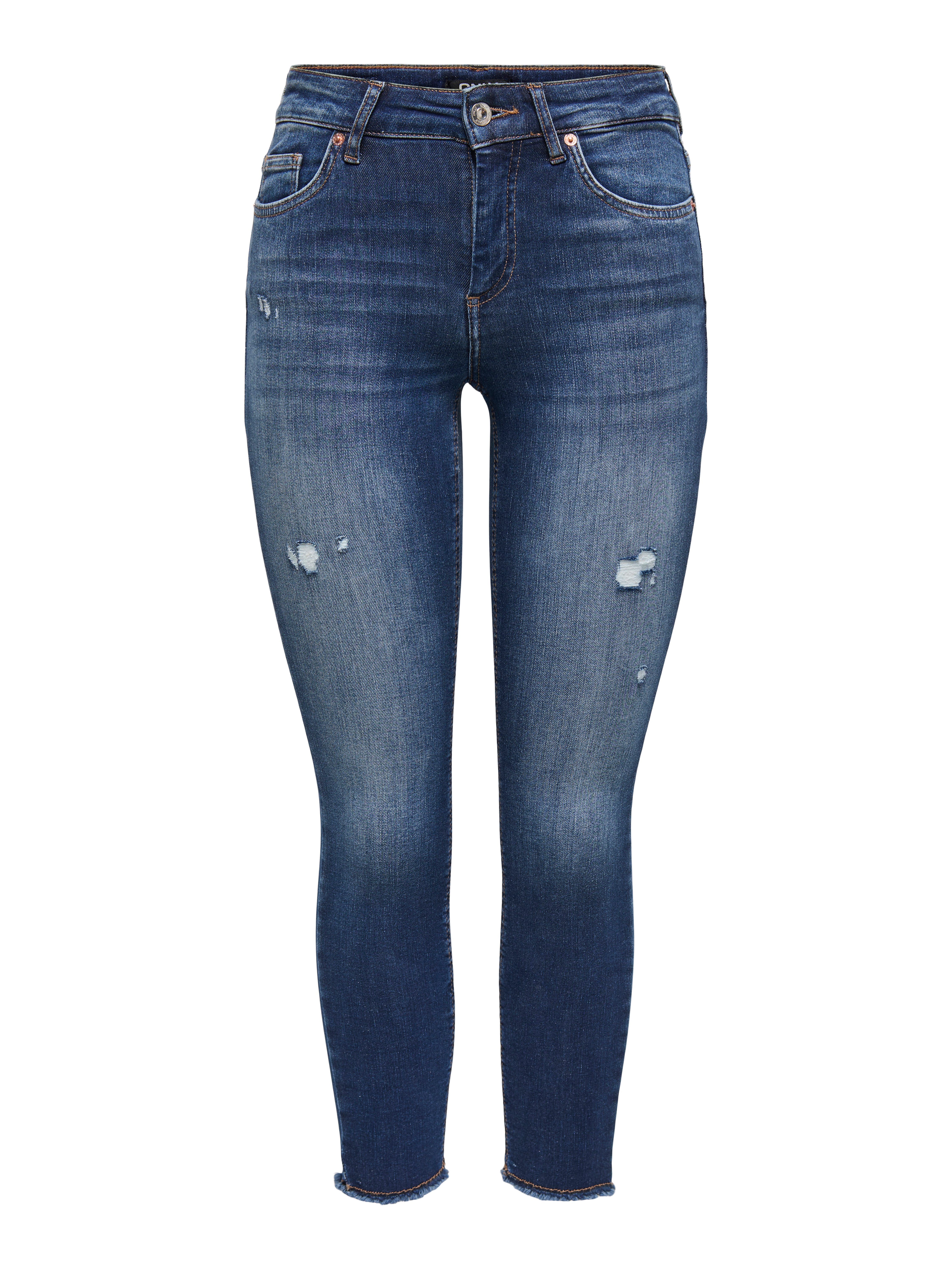 ONLY Skinny-fit-Jeans "ONLBLUSH MW SK RW ANK DNM" günstig online kaufen