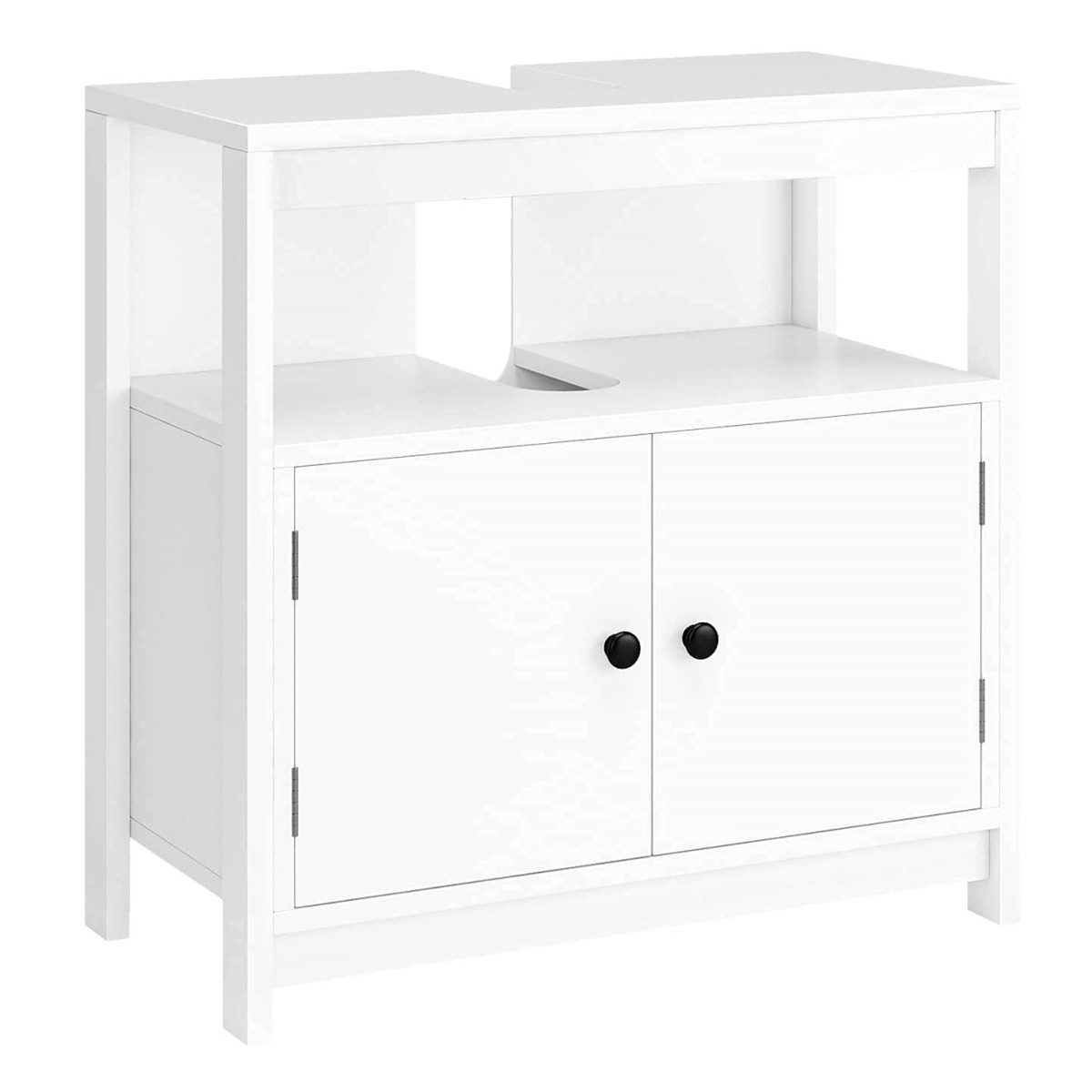 Homfa Waschbeckenunterschrank Badezimmer Unterschrank mit 2 Türen und offen günstig online kaufen