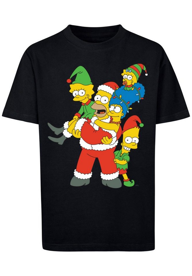 F4NT4STIC T-Shirt The Simpsons Christmas Weihnachten Family Print,  Offiziell lizenziertes The Simpsons T-Shirt
