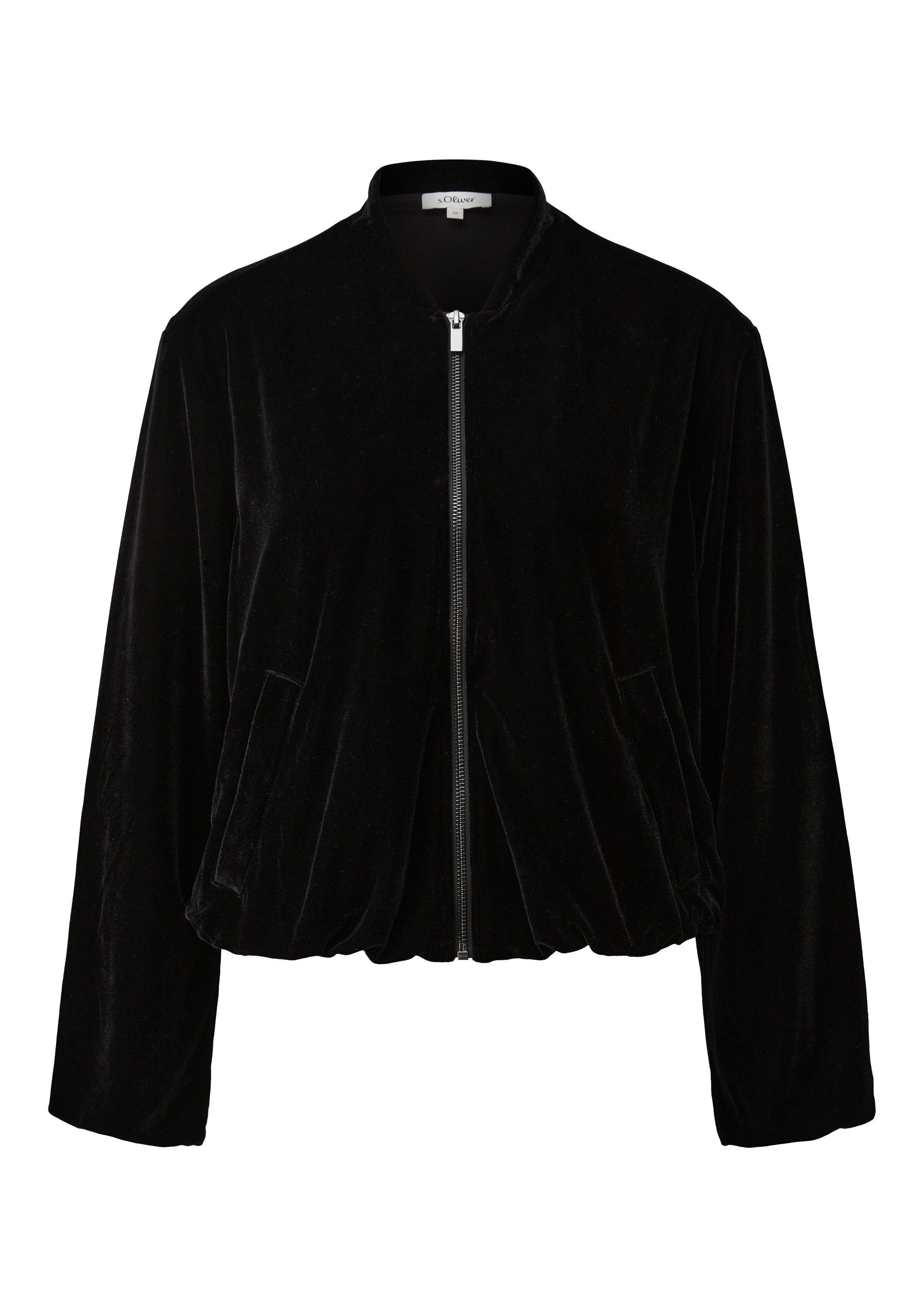 s.Oliver Funktionsjacke Indoor-Jacke Fließender Samtblouson