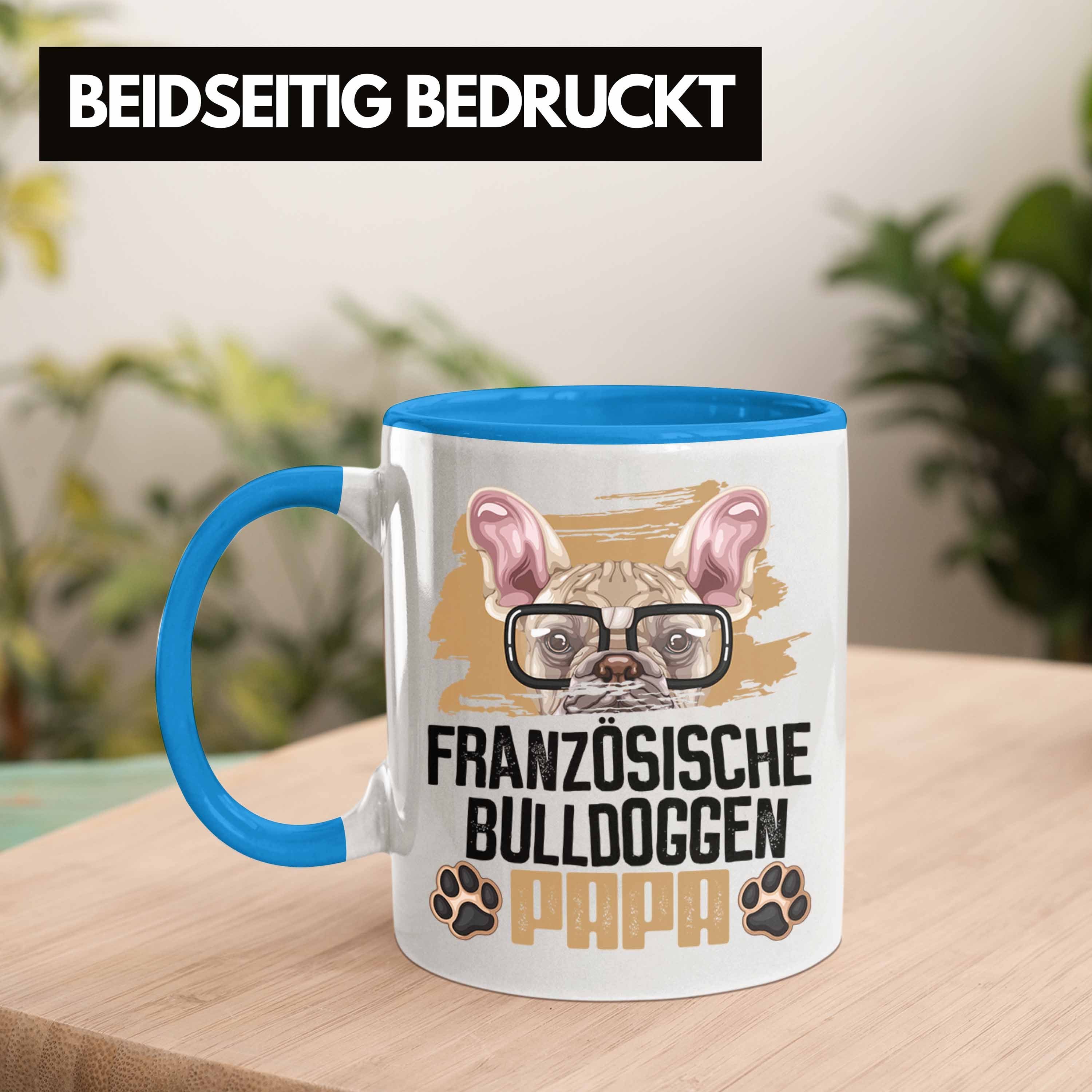 Blau Besitzer Französische Ge Papa Geschenk Tasse Lustiger Bulldogge Tasse Spruch Trendation