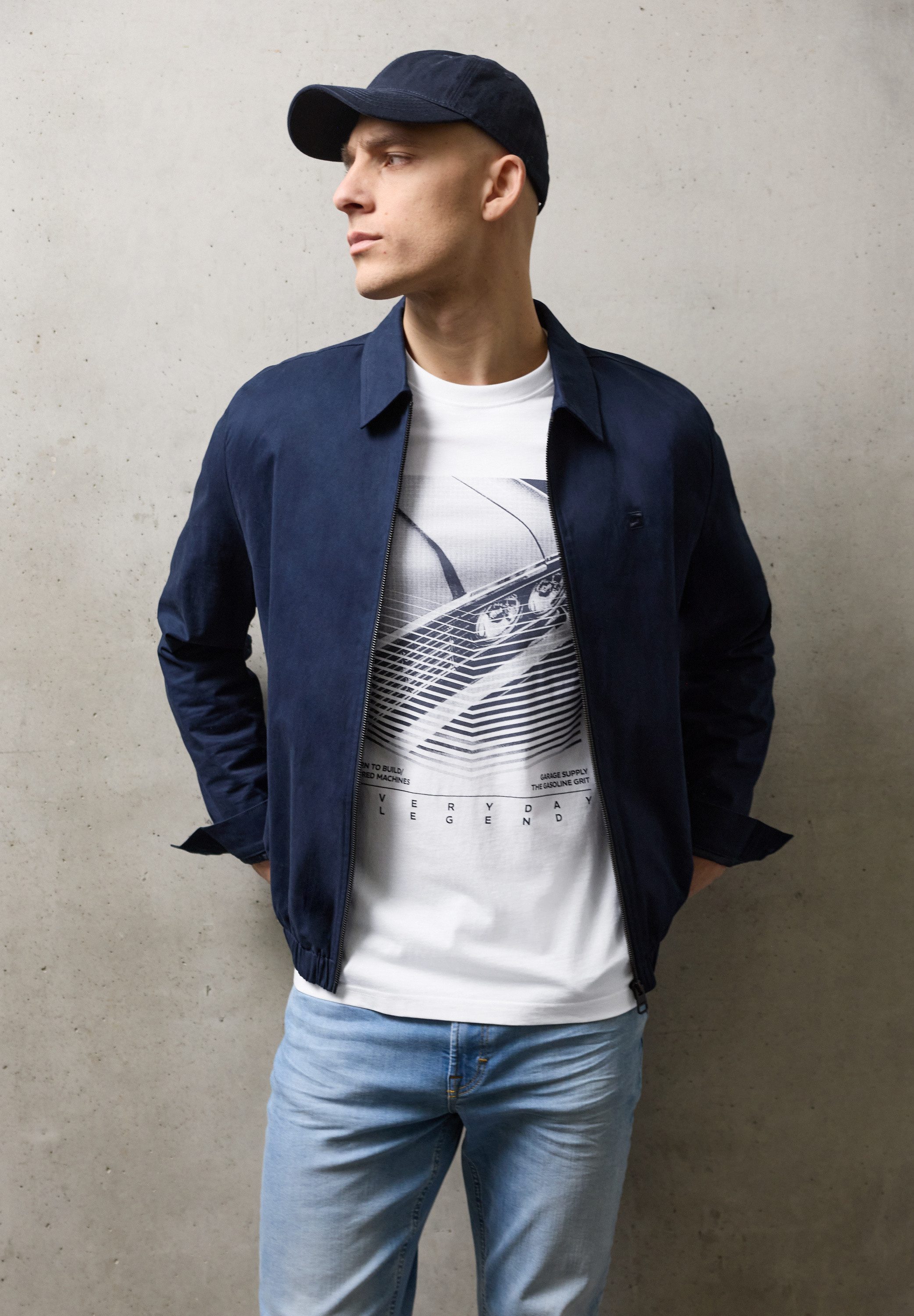 STREET ONE MEN T-Shirt aus reiner Baumwolle