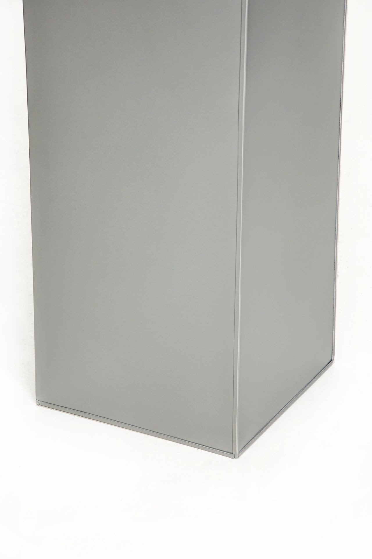 VIVANNO Pflanzkübel Zink BLOCK Säule - Silber Matt (1 St), 29x29x80 cm günstig online kaufen