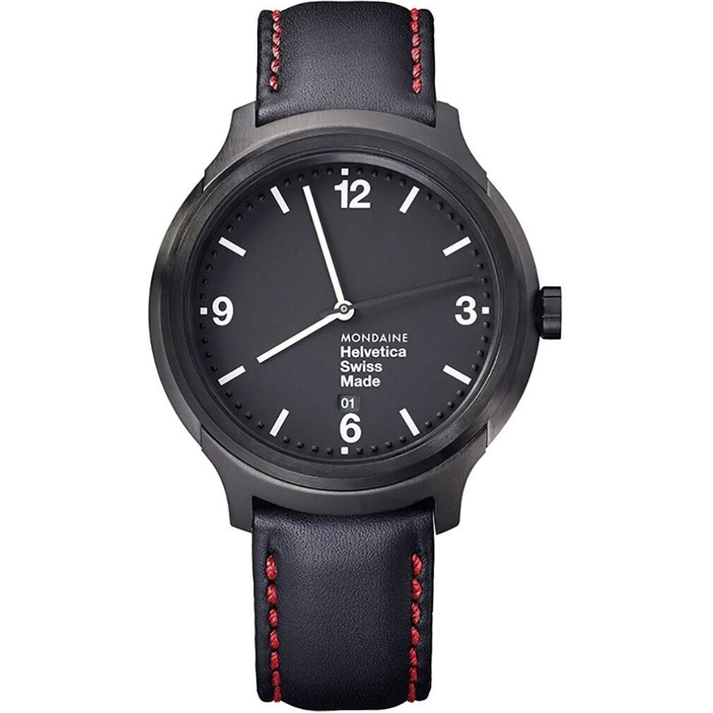 MONDAINE Luxusuhr Mod. HELVETICA No. 1 BOLD NY Edt.