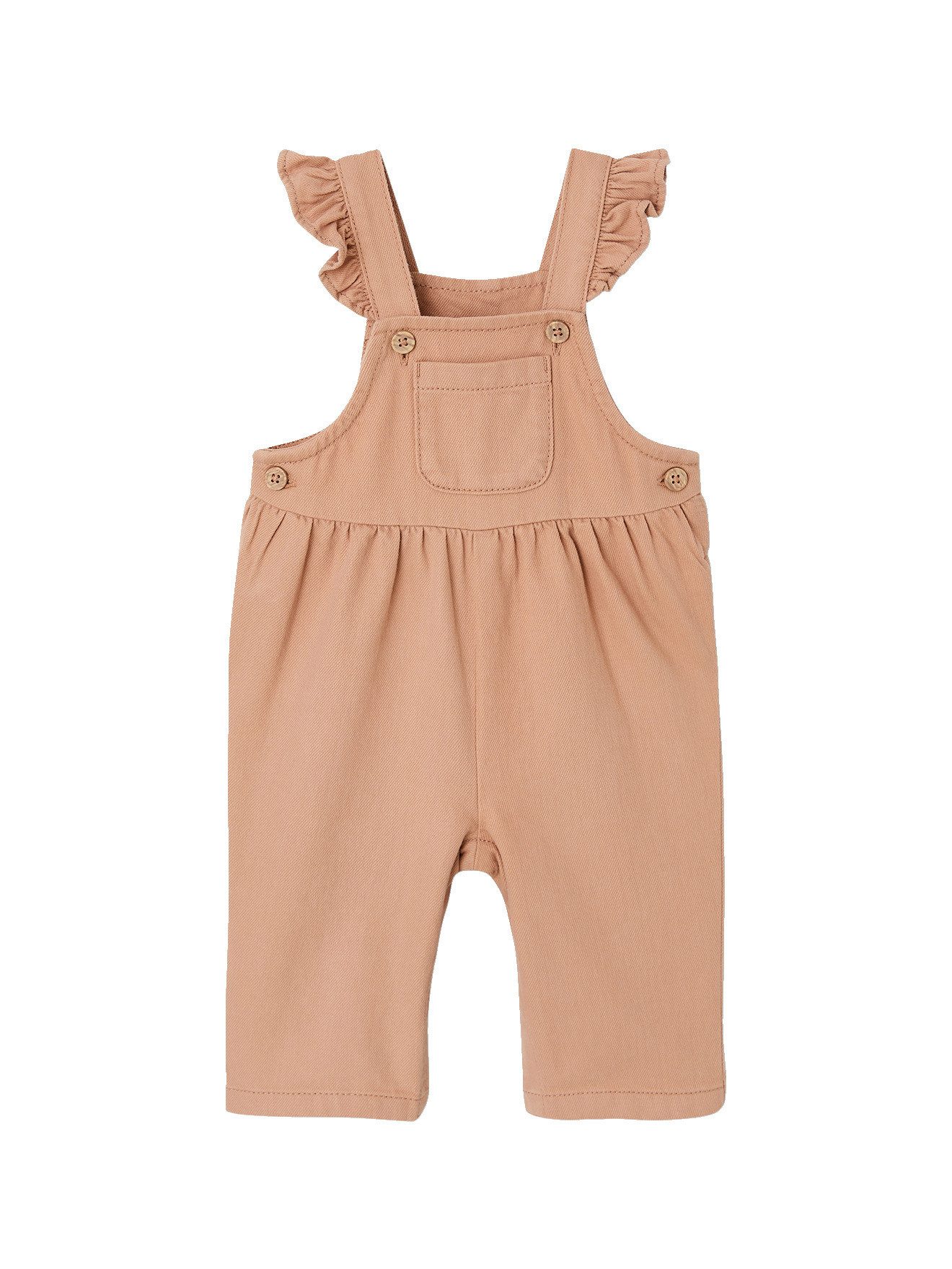 Jumpsuit Baby Mädchen Latzhose aus Twill
