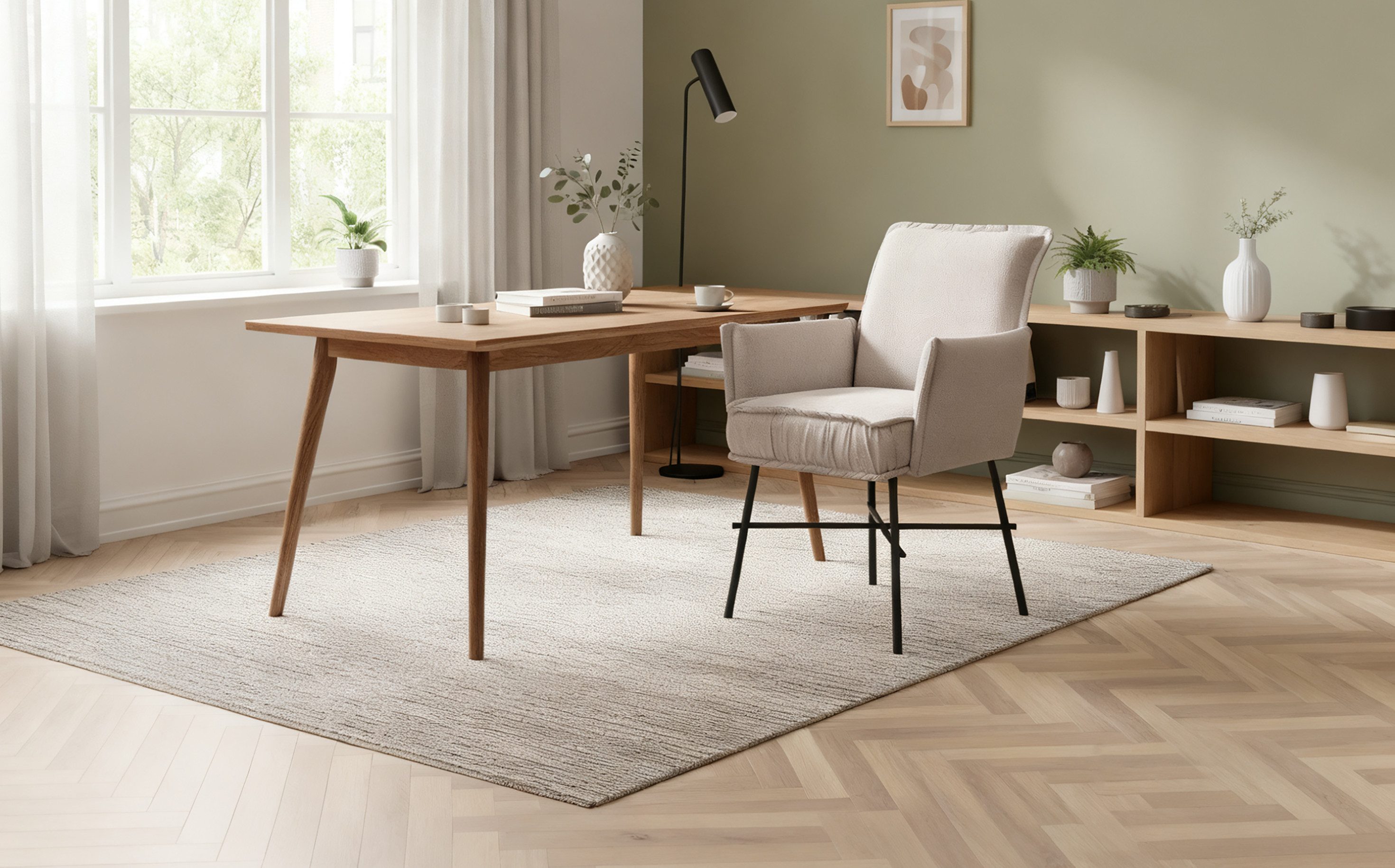 B&D home Polsterstuhl JÜRGEN (1 St), gepolstert, Federkernbox, Armlehnen, s günstig online kaufen