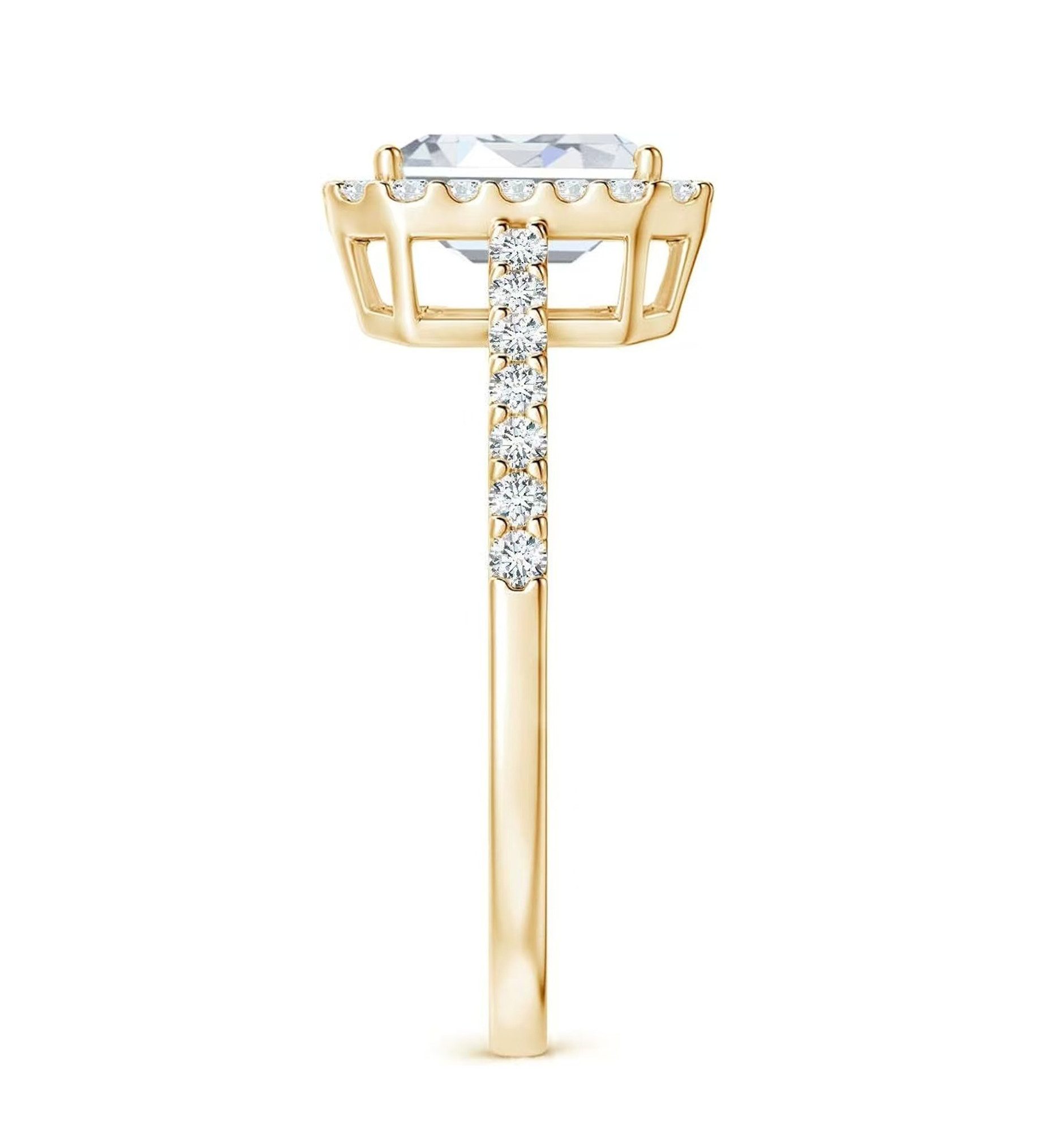 Jumpeak Trauring Lab grown diamant ring,1.5ct,D,VS1,2EX, Ring frauen, Eheringe, Liebesgeschenke für sie, Geschenke für Damen, Verlobungsgeschenke