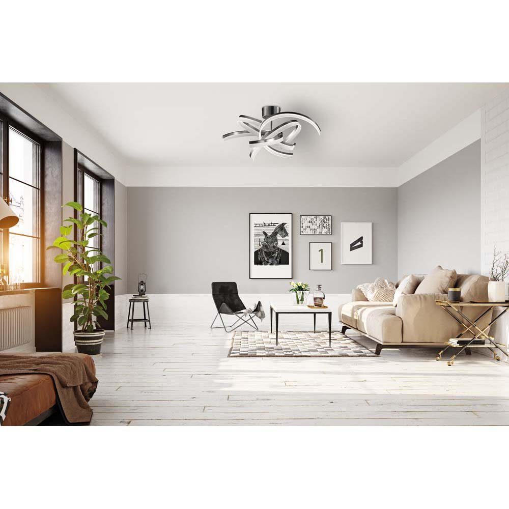FISCHER & HONSEL LED Deckenleuchte, Leuchtmittel nicht inklusive, Deckenleuchte Designleuchte Deckenlampe LED Wohnzimmerleuchte