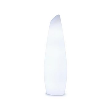 Licht-Trend LED Außen-Stehlampe Fredo LED-Außen-Stehleuchte mit Akku und Fernbedienung Weiß, RGBW & Kaltweiß