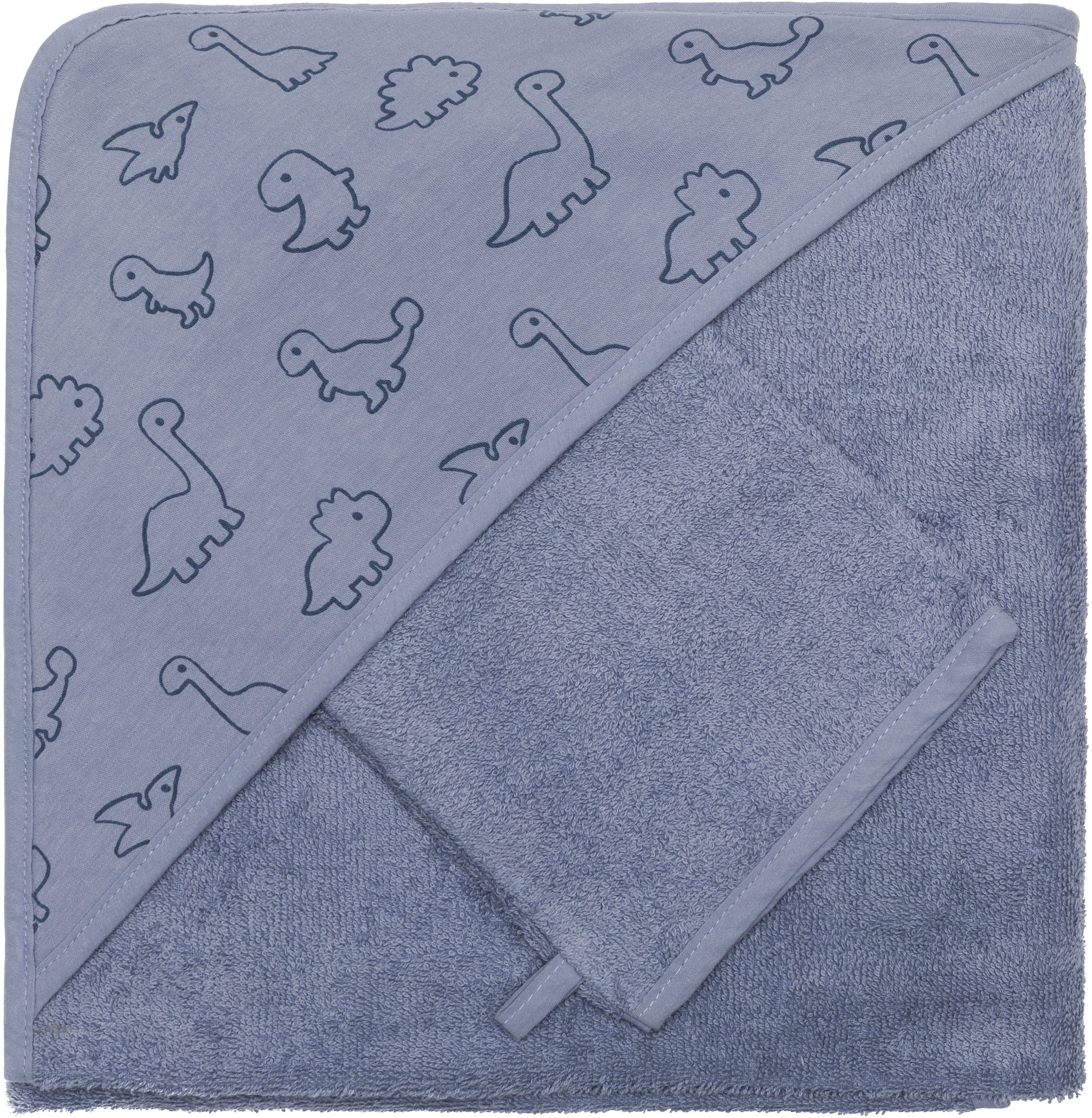 Fillikid Kapuzenhandtuch Kapuzenbadetuch mit Waschhandschuh, Frottee (Set, 2-St) – Bild 4 von 5