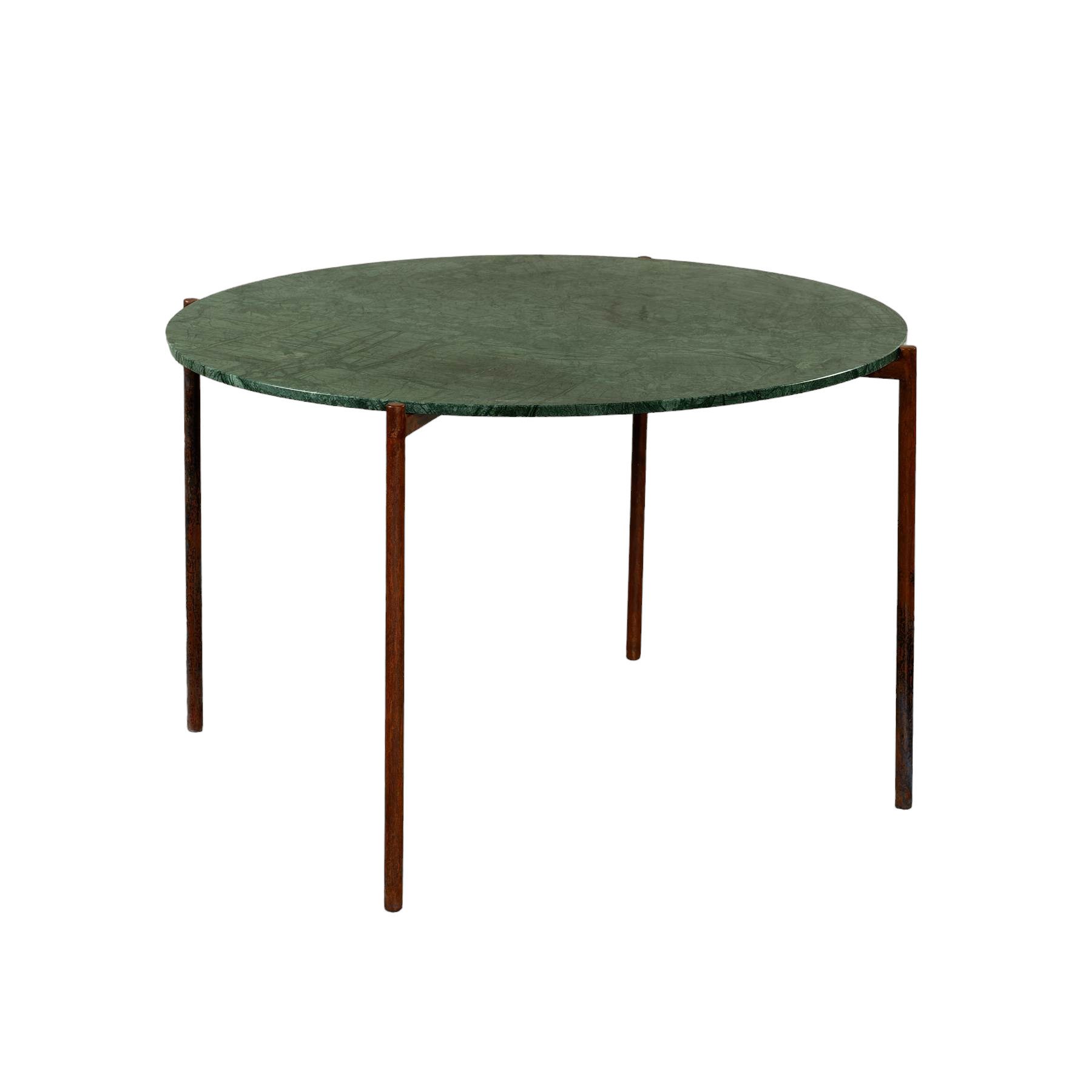 MAGNA Atelier Esstisch ROM aus ECHTEM MARMOR, Küchentisch rund, Bistrotisch, Metallgestell, Ø120x76cm