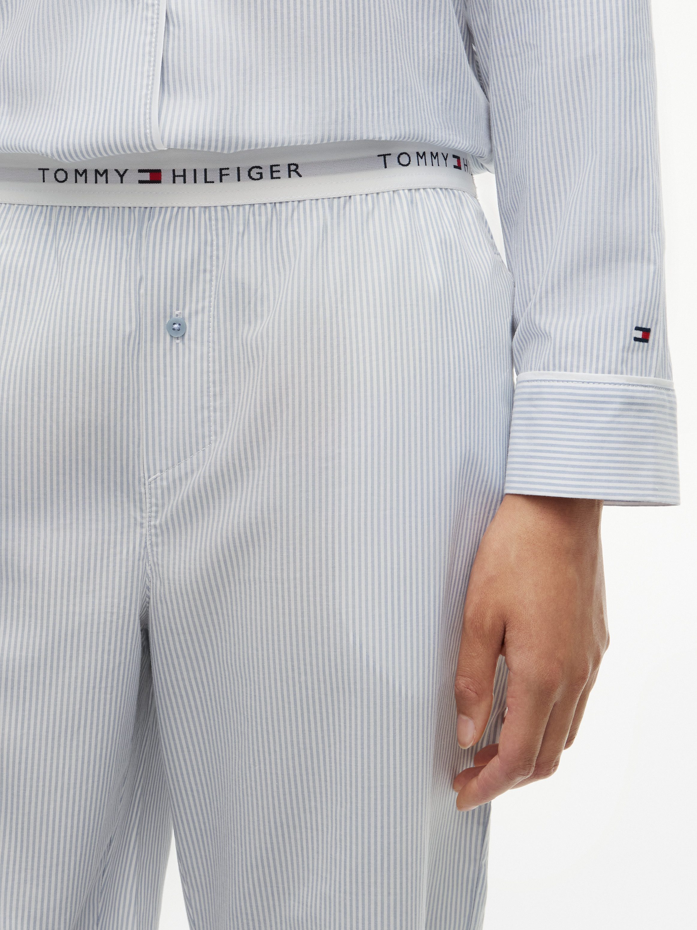 Tommy Hilfiger Underwear Pyjamahose POPLIN PANTS aus Baumwoll-Popeline