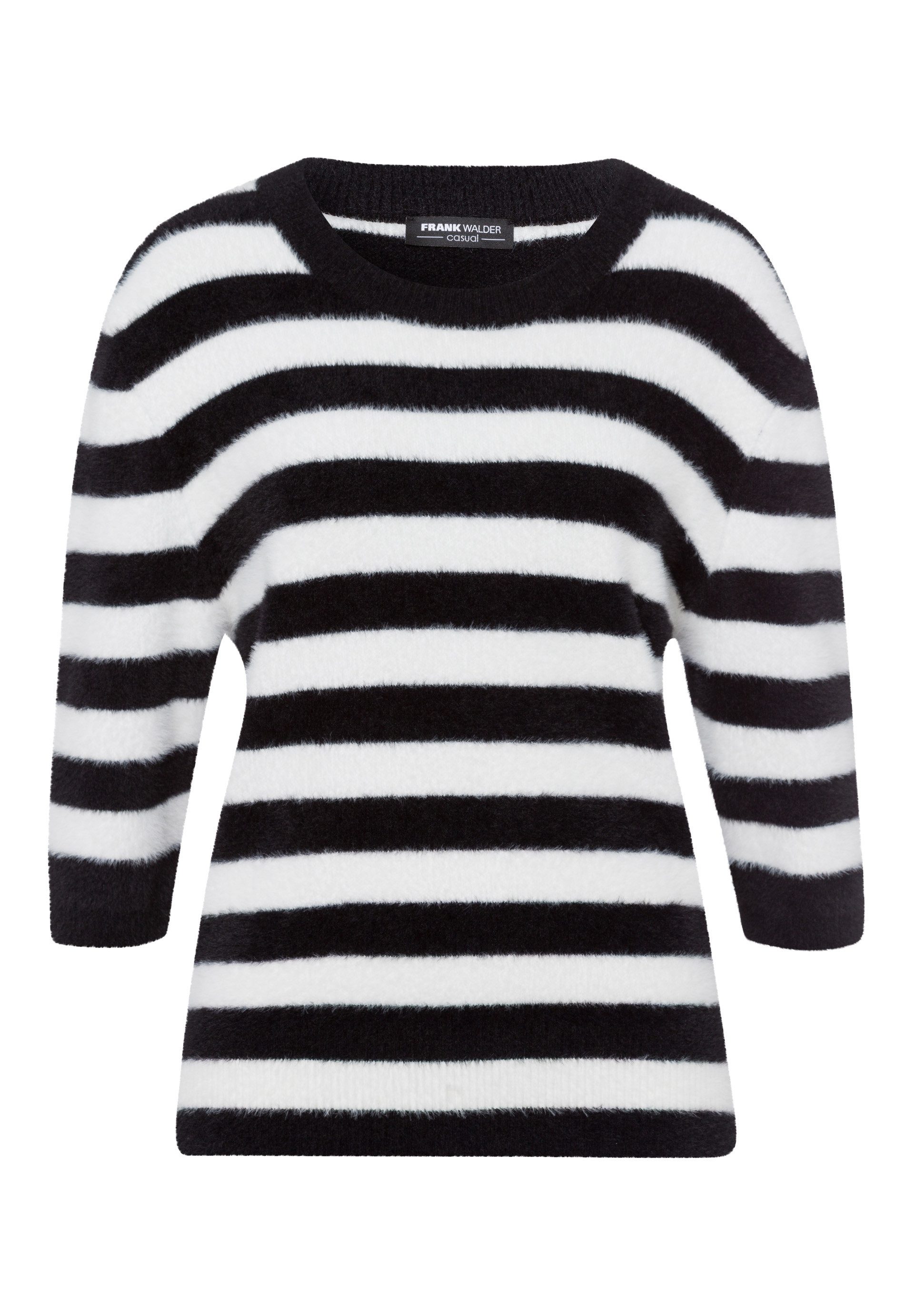FRANK WALDER Strickpullover im Streifendessin