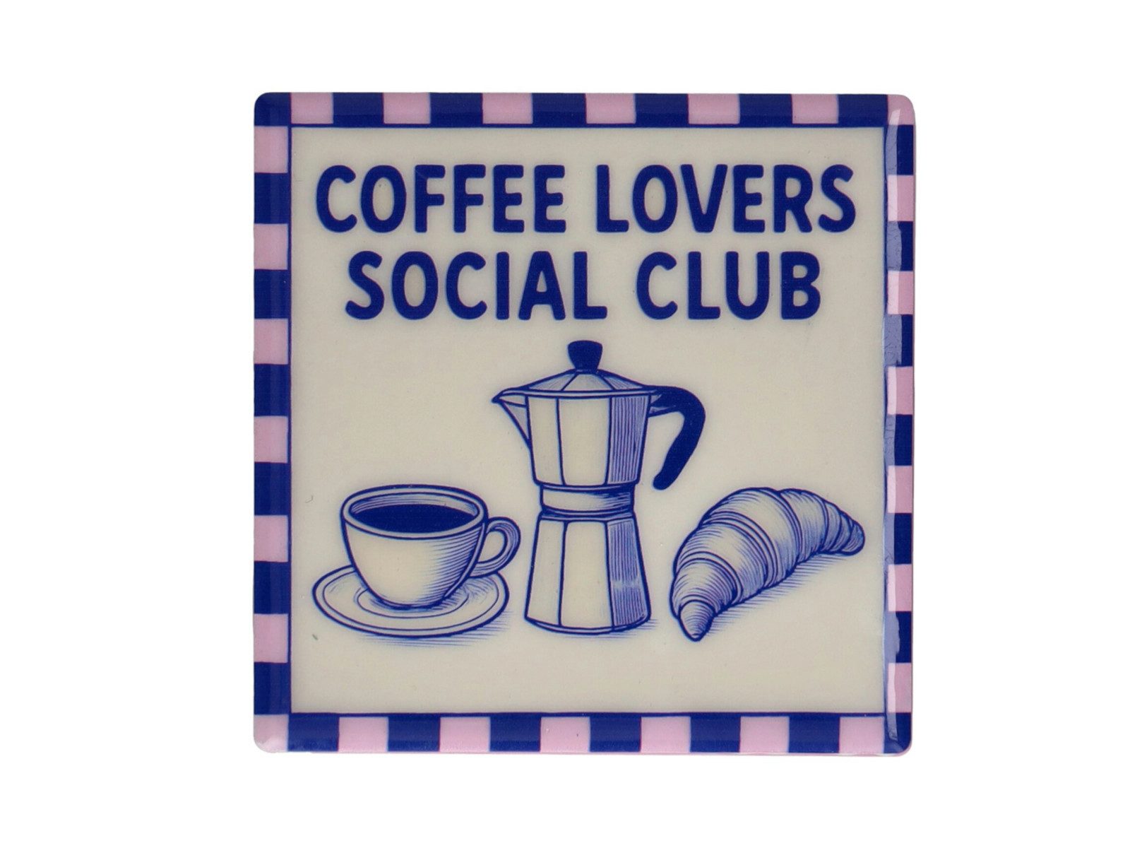 Giftcompany Platzset Love Tiles Untersetzer Coffee Lover blau 11x11cm