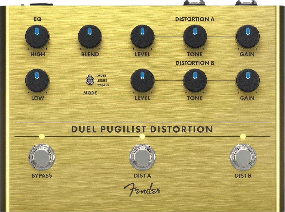 Fender E-Gitarre Fender Duel Pugilist Distortion Pedal