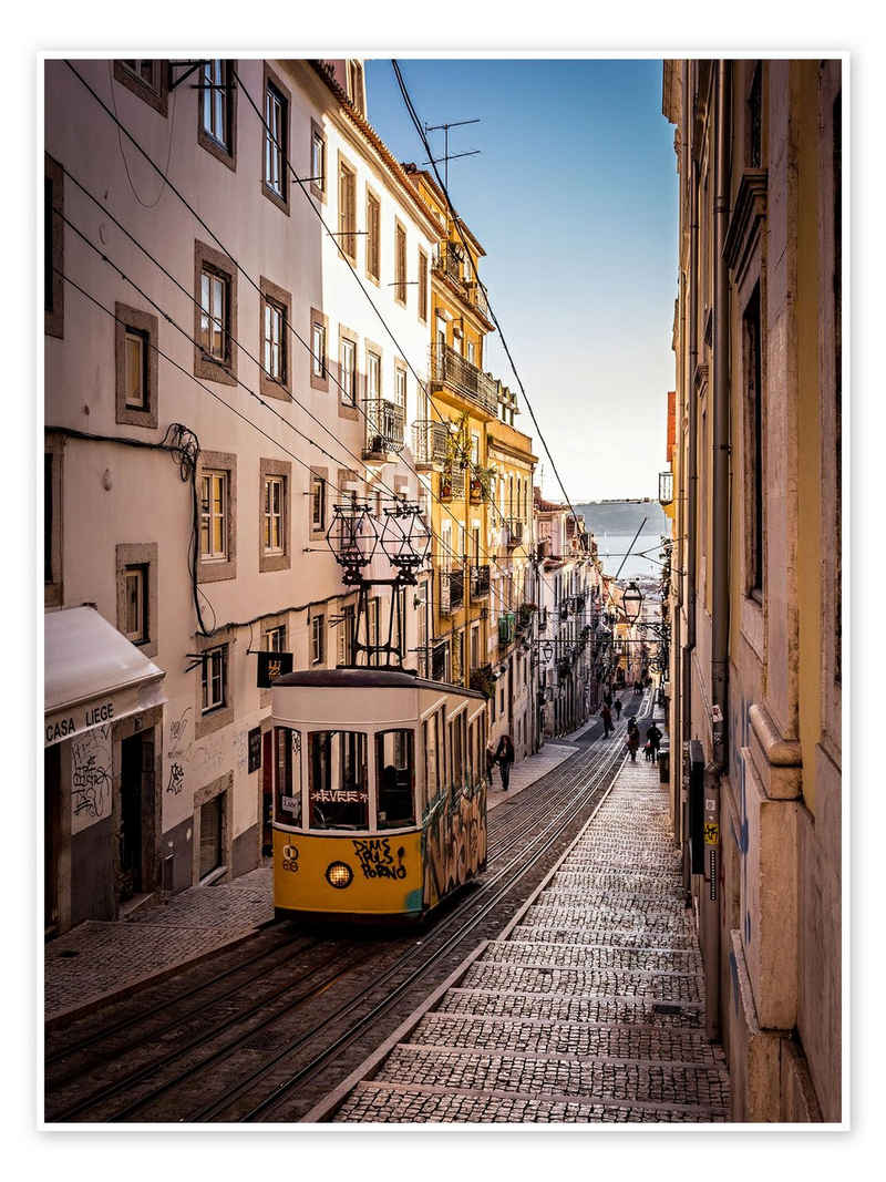 Posterlounge Poster Jörg Gamroth, Tram in Lissabon, Fotografie