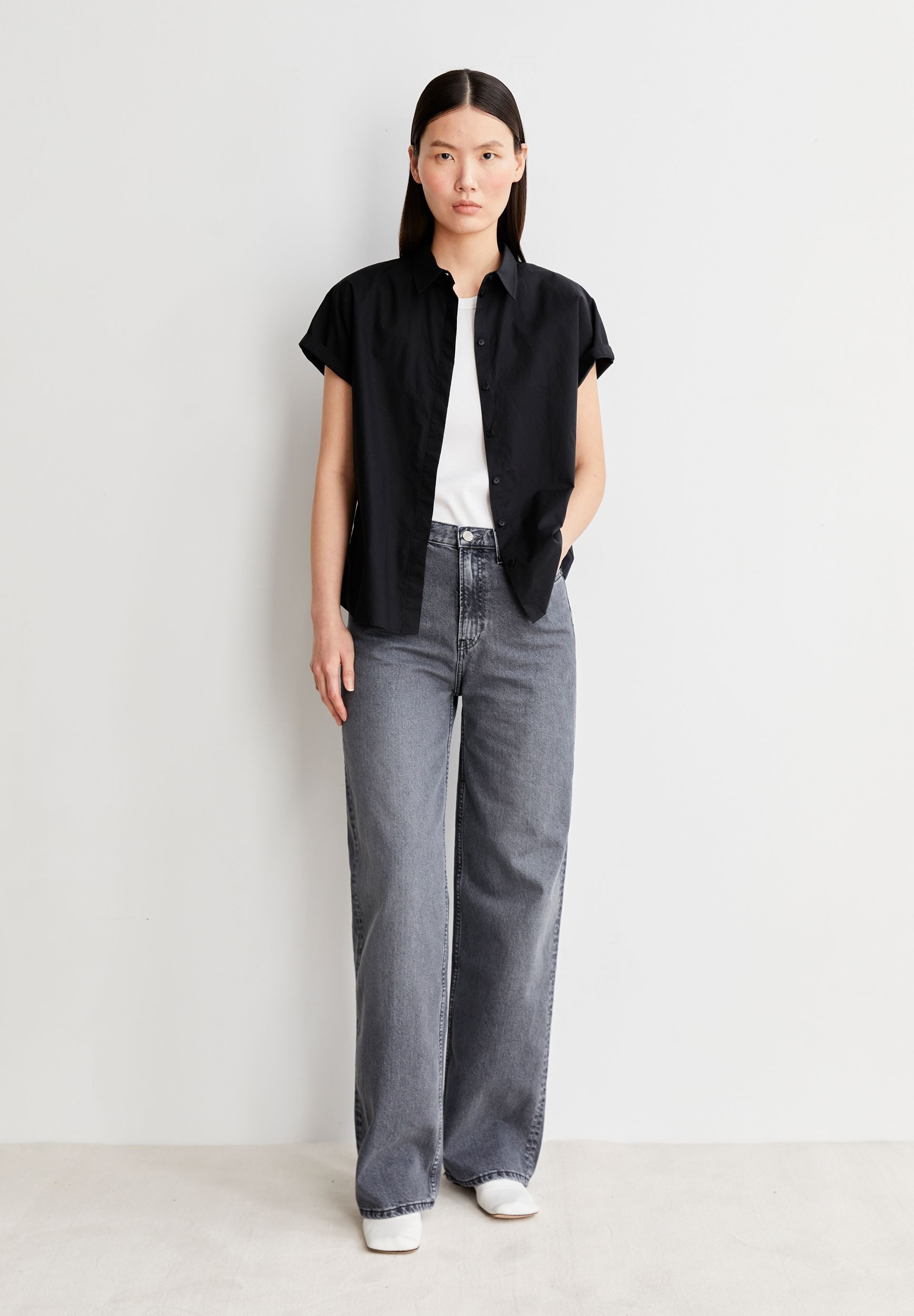 Armedangels Boyfriend-Jeans ENIJAA Wide Jeans recycelter Baumwolle (Non-Stretch) High waist