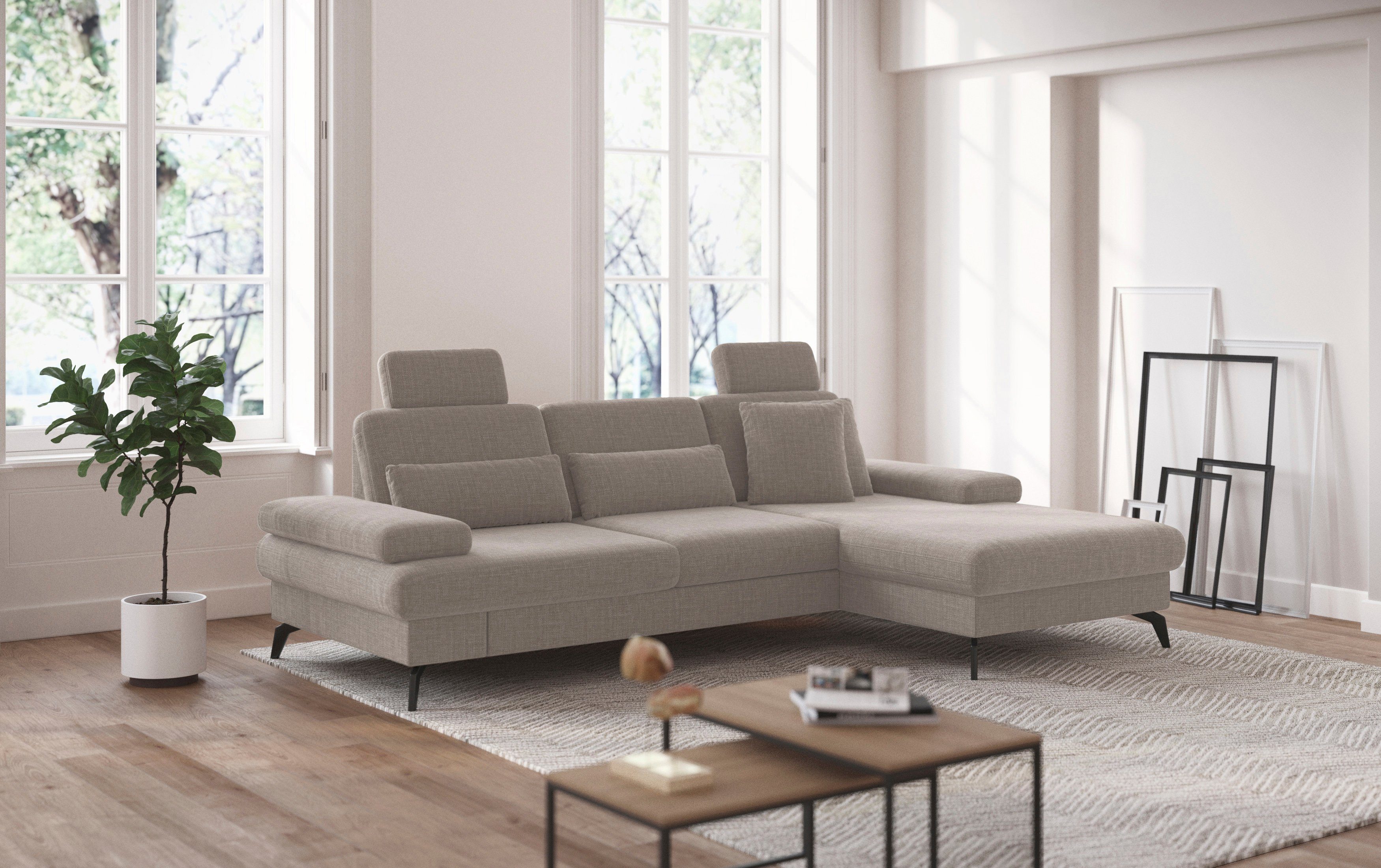 sit&more Ecksofa "Morris L-Form, inkl. Sitztiefenverstellung", wahlweise mi günstig online kaufen