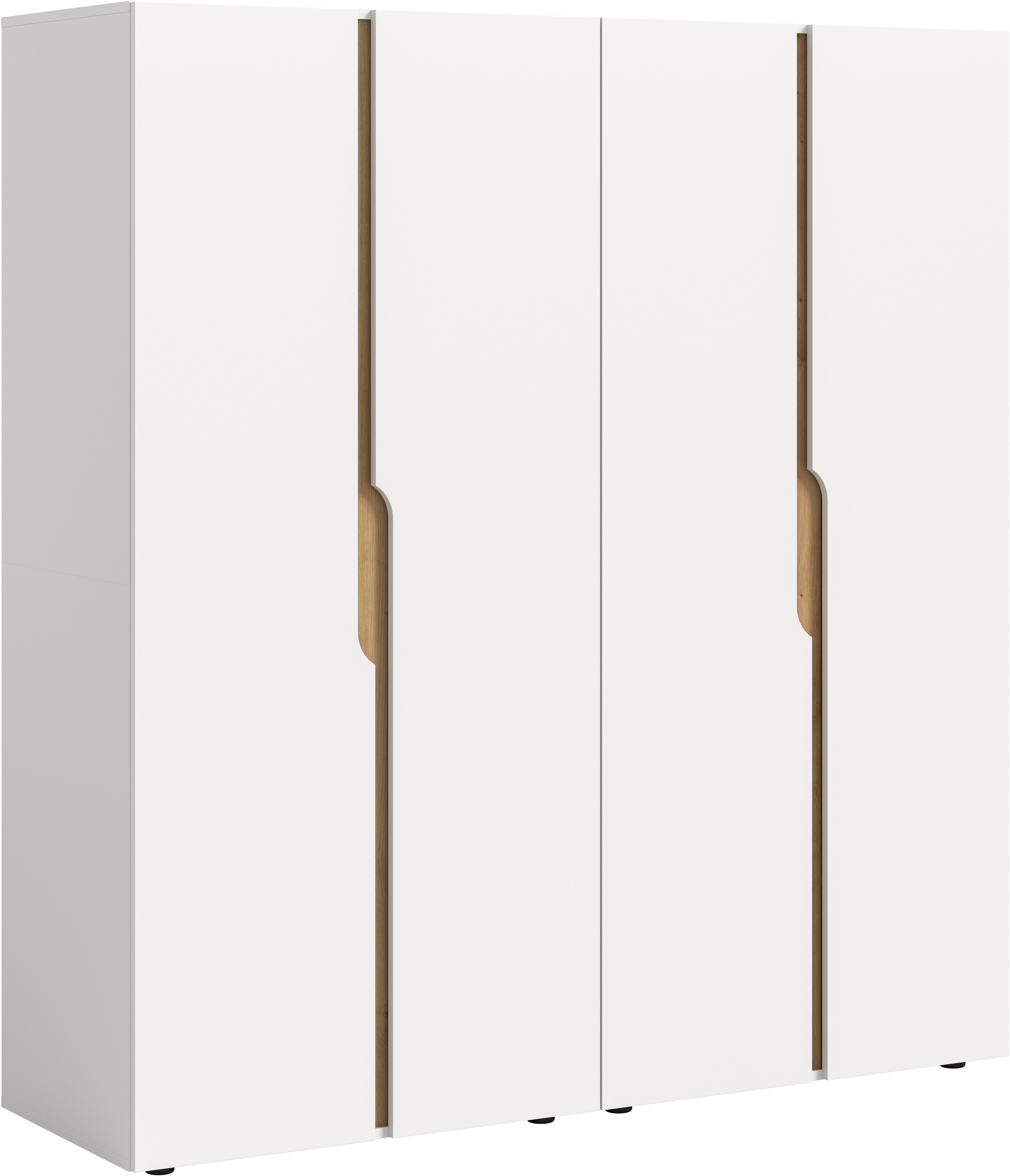 Home affaire Kleiderschrank BJÖRNEBORG, Schlafzimmerschrank, Garderobe, Schrank (inklusive Wechselblende in anthrazit und Artisan Eiche Nachbildung) 2 Schränke, je 80 cm breit, 2 Kleiderstange, 4 Böden