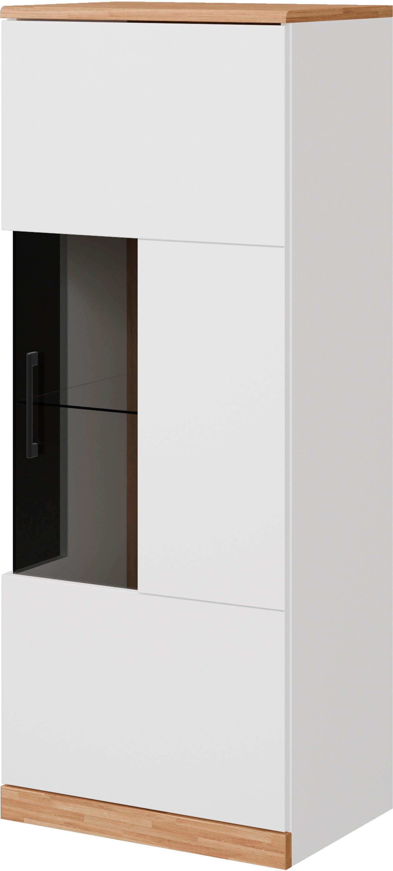 Home affaire Vitrine Ribe,125cm hoch,4 Fächer,1Glasboden günstig online kaufen