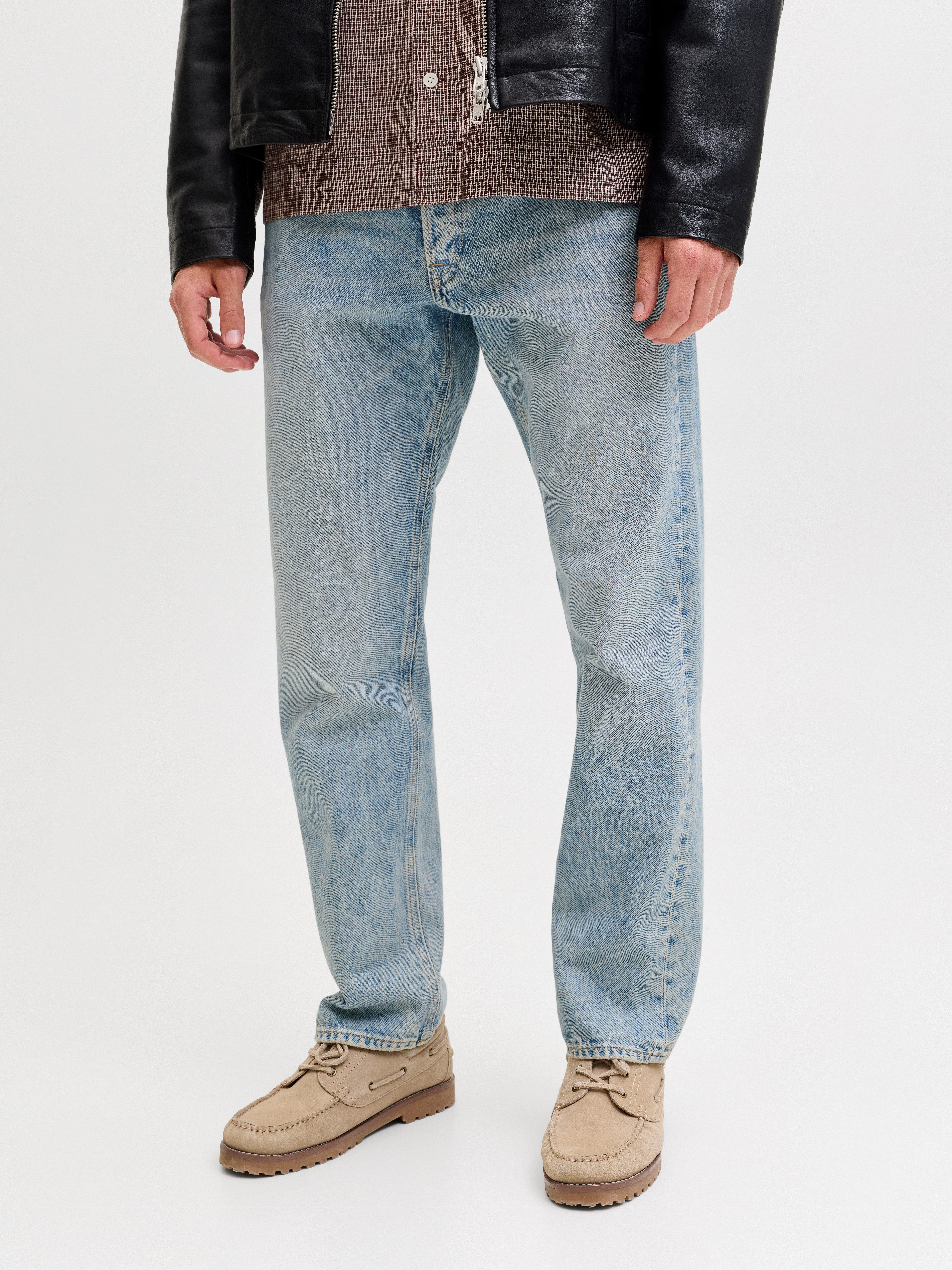 Jack & Jones Loose-fit-Jeans JJICHRIS JJORIGINAL SBD 921 SN mit Gürtelschla günstig online kaufen