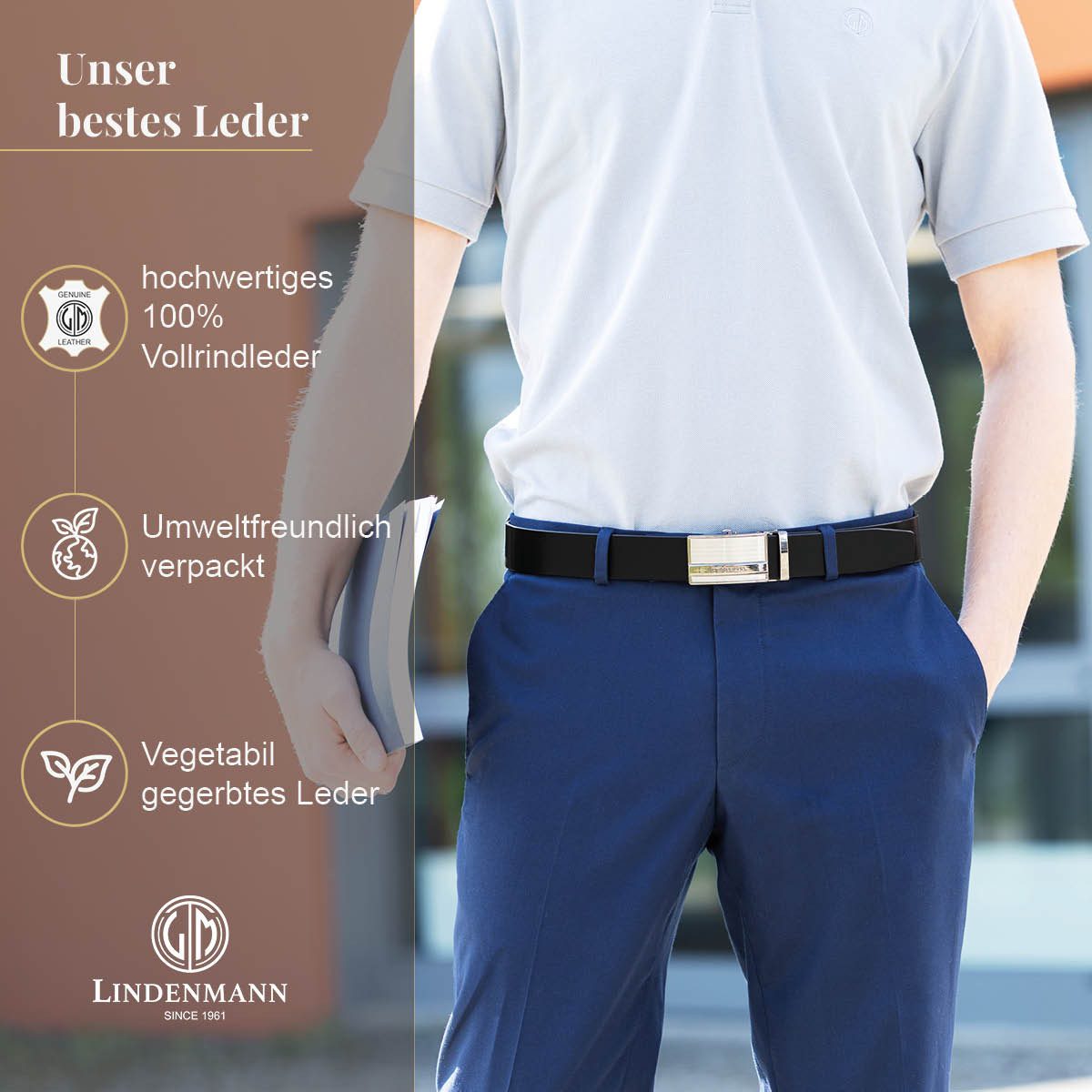 LINDENMANN Ledergürtel günstig online kaufen