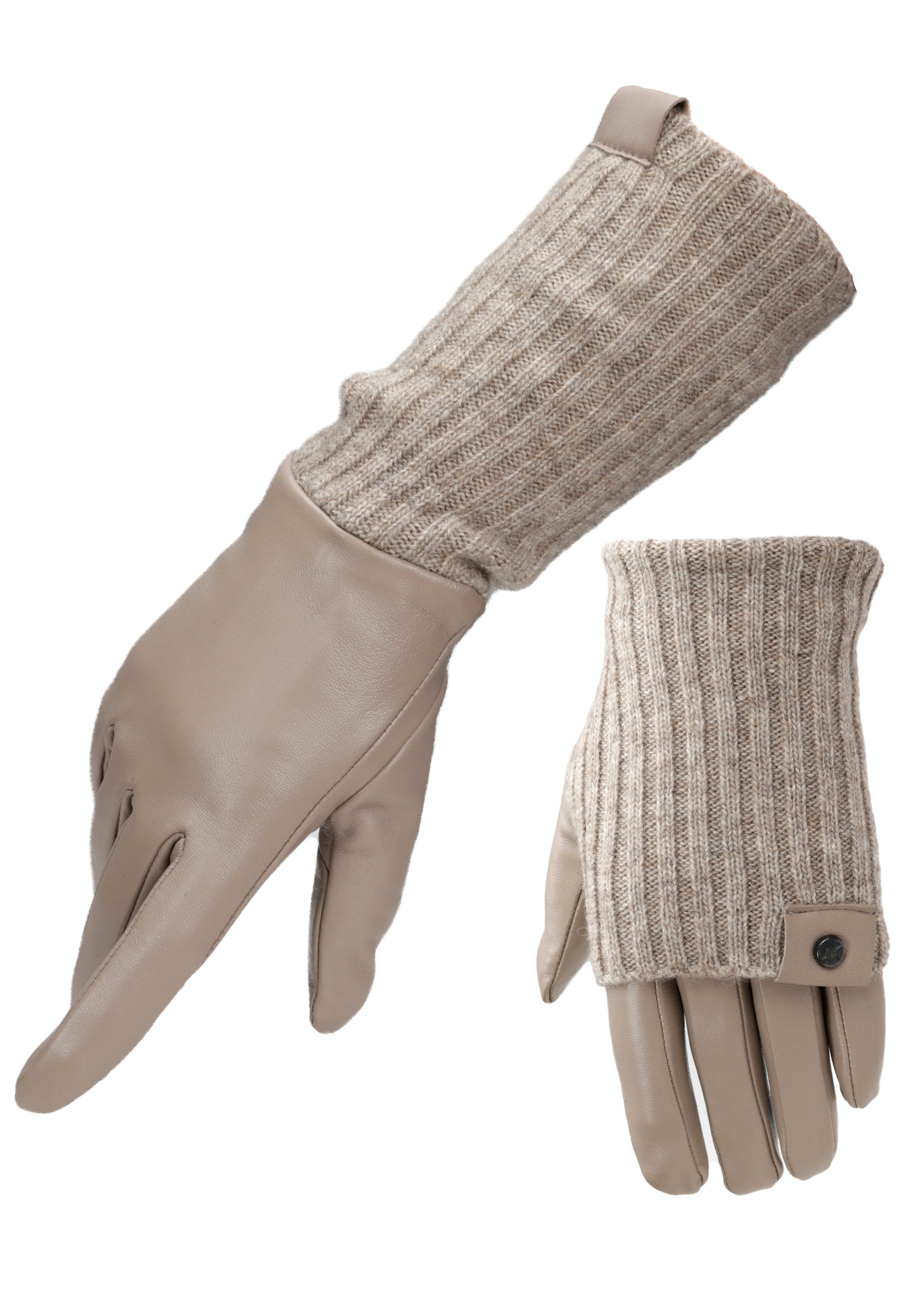 PEARLWOOD Lederhandschuhe ROMY (1 Paar) Fleecefutter, günstig online kaufen