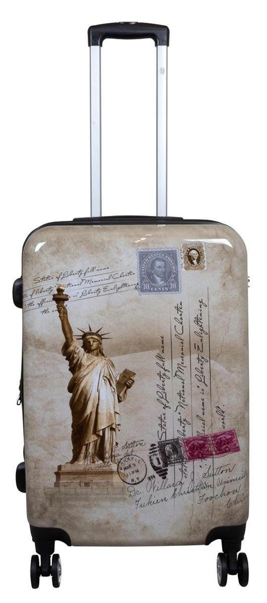 Warenhandel König Hartschalen-Trolley New York, 4 Rollen, mit Motiv, Dehnfa günstig online kaufen