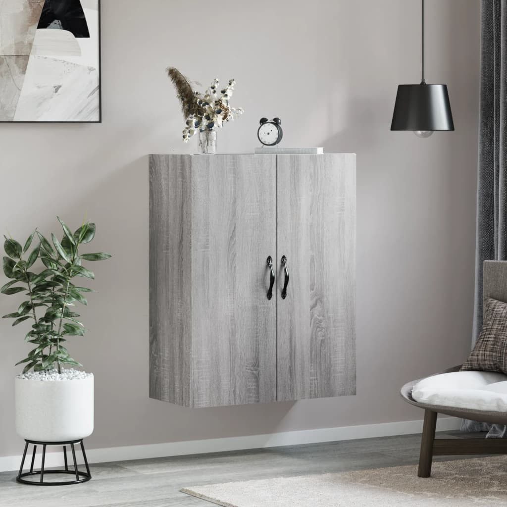 vidaXL Hängeschrank Wandschrank Grau Sonoma 69,5x34x90 günstig online kaufen