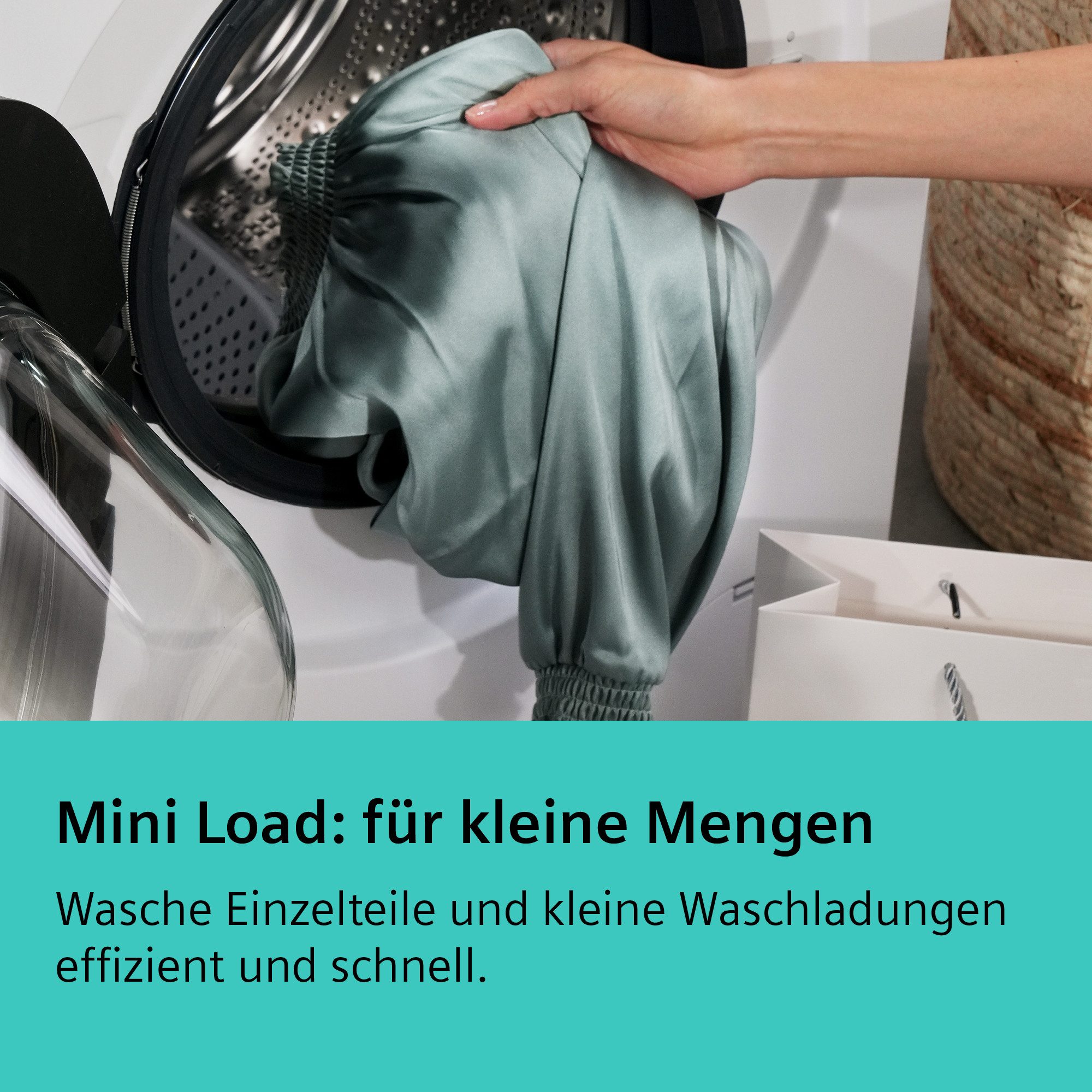 SIEMENS Waschmaschine iQ500 WG44N2M41, 9 kg, 1400 U/min, Schnelle Wascheprogramme und intelligentes Antifleckensystem – Bild 5 von 5
